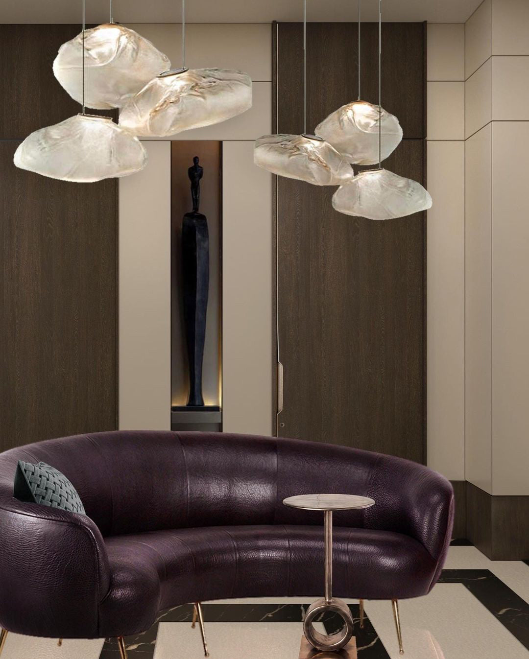 Lampa wisząca rzeźbiarska Lena