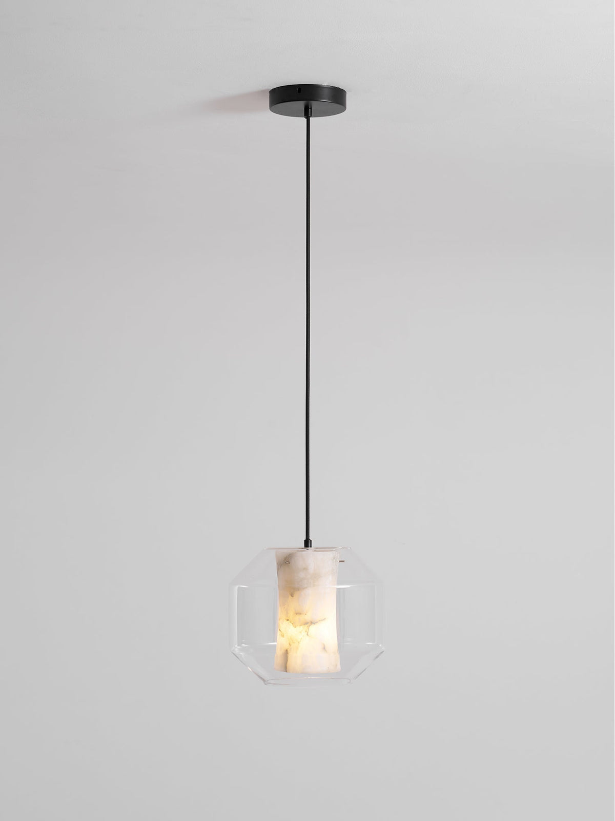 Alabaster Glass Cylinder Pendant Light – detail 38