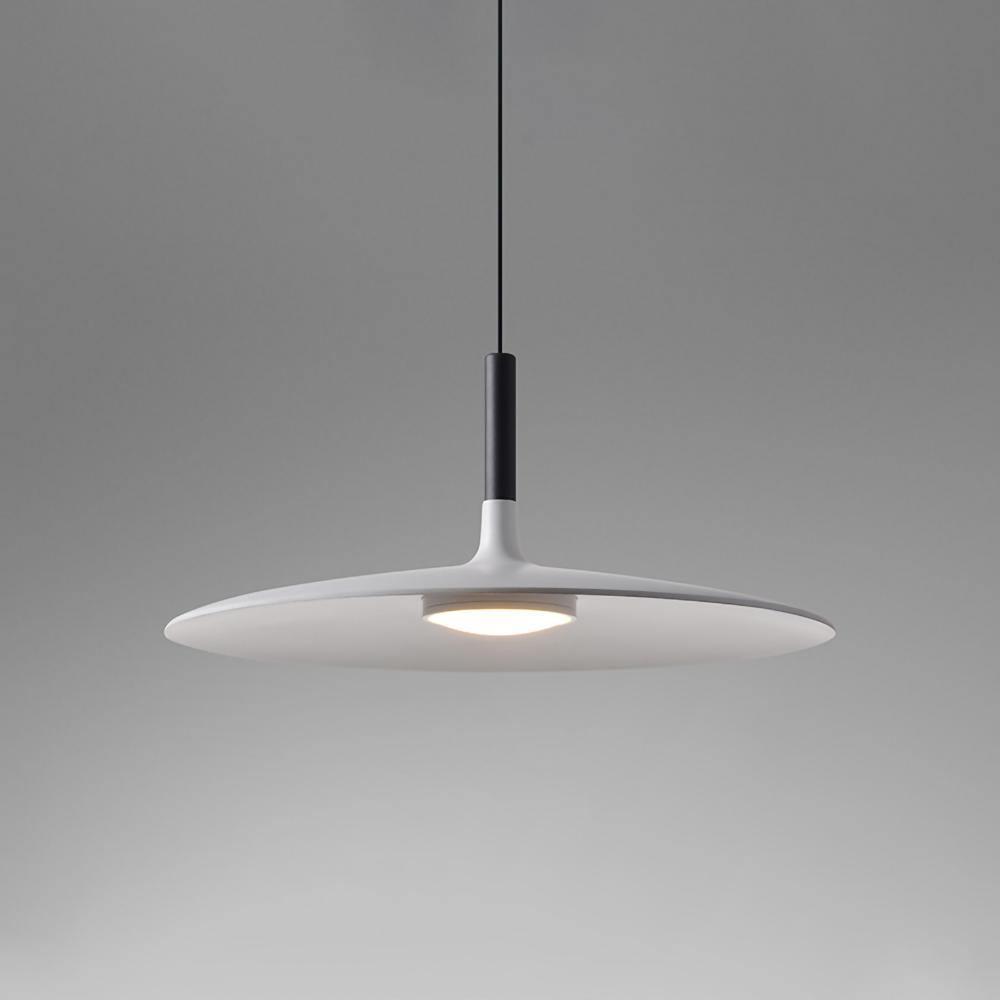 Larkin White Saucer Pendant Light – detail 9