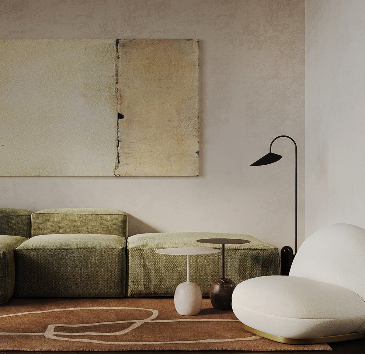 Lampa podłogowa minimalistyczna Balavek
