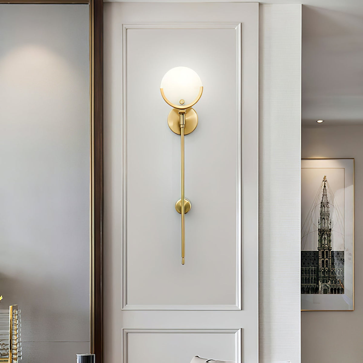 Ava Alabaster Brass Wall Lamp – detail 29