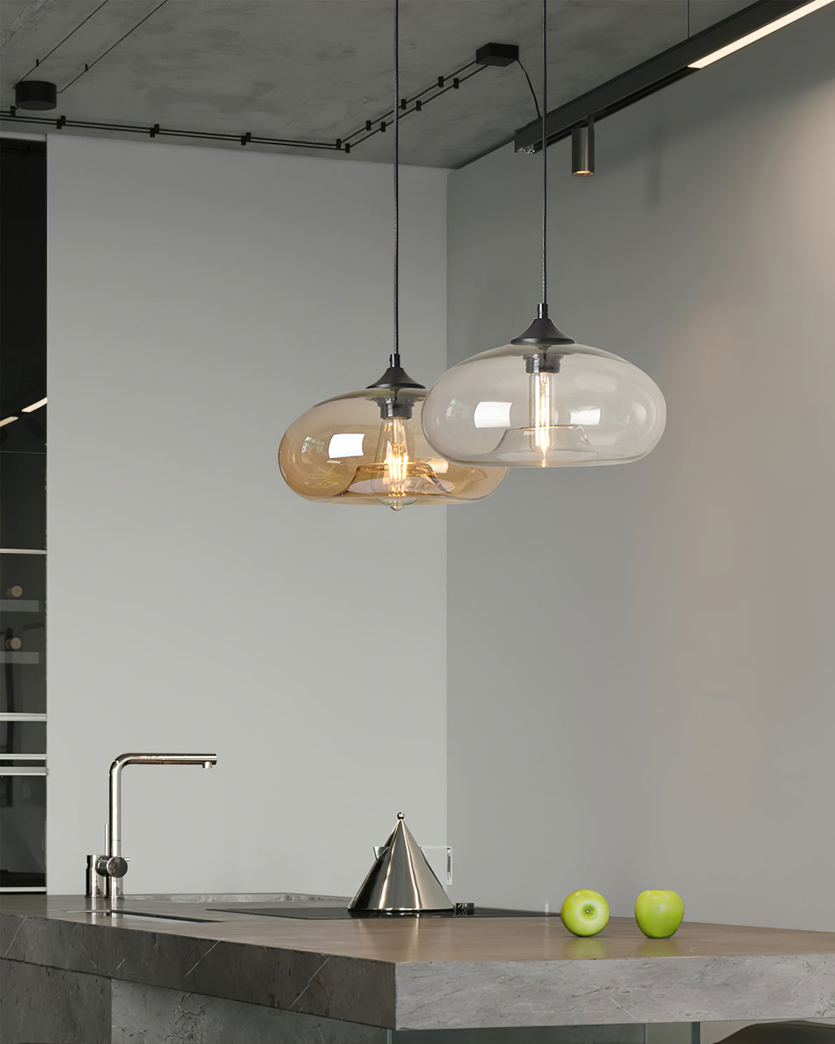 Lampa wisząca kulista Daru