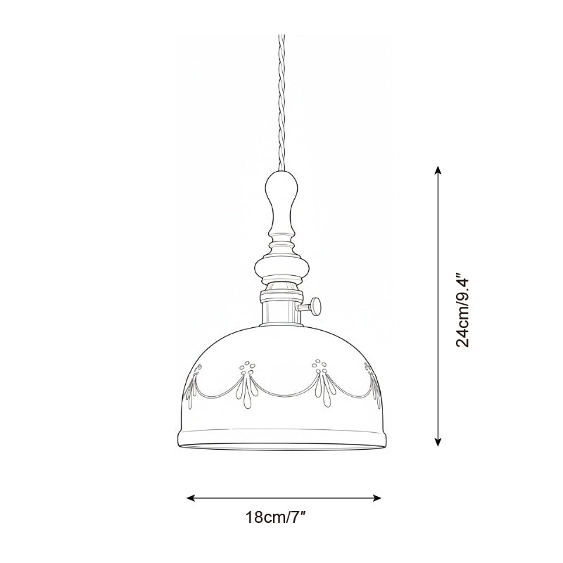 Lampa wisząca vintage Zelvik