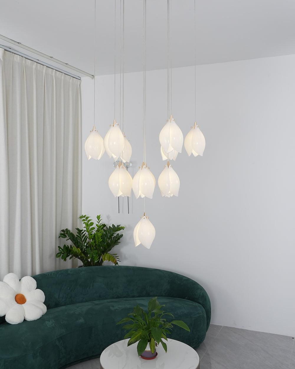 Lampa wisząca kwiatowa Jarel
