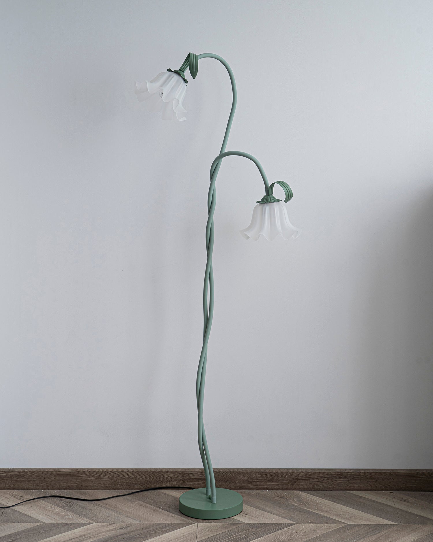 Lampa podłogowa kwiatowa Solmion