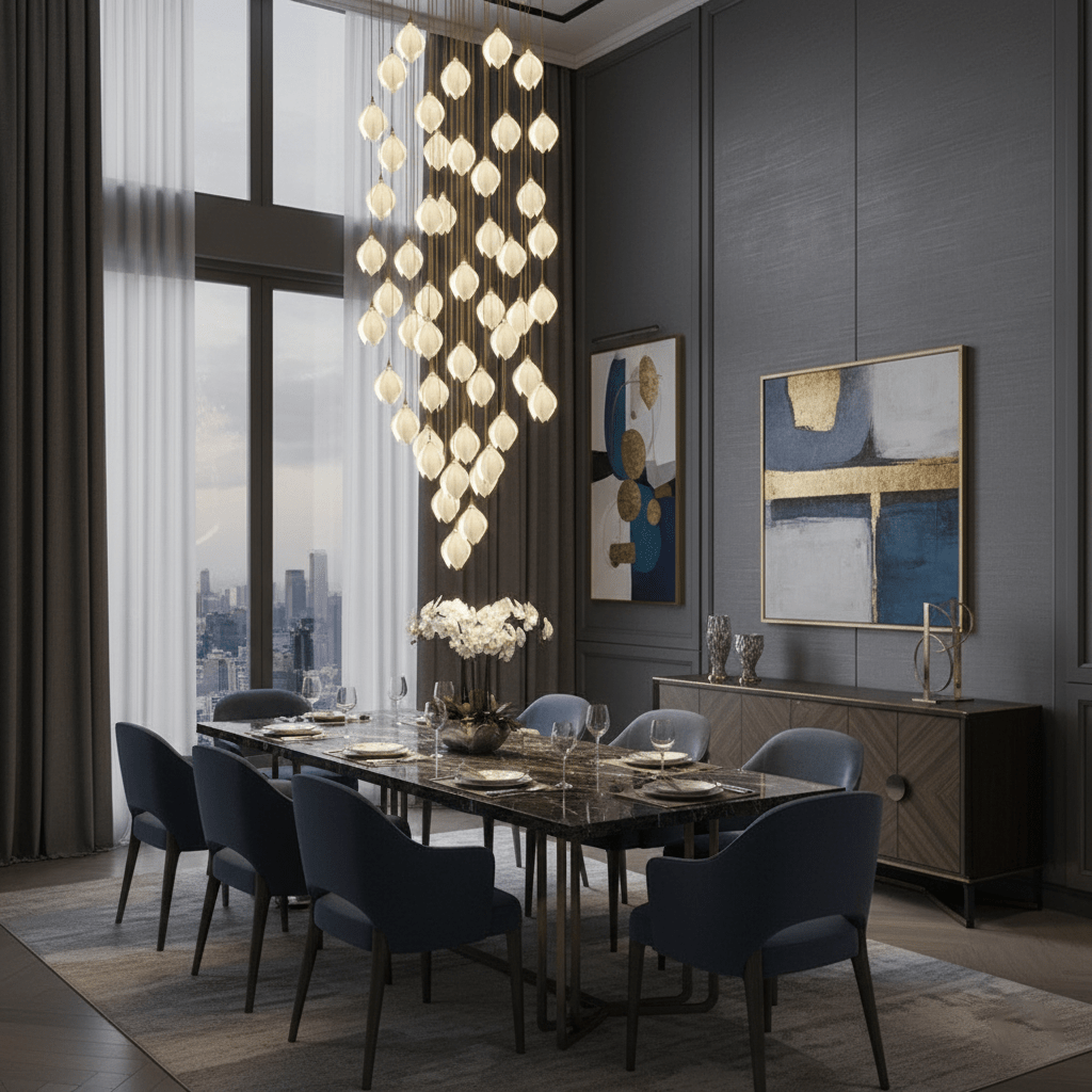 Lampa wisząca kwiatowa Jarel