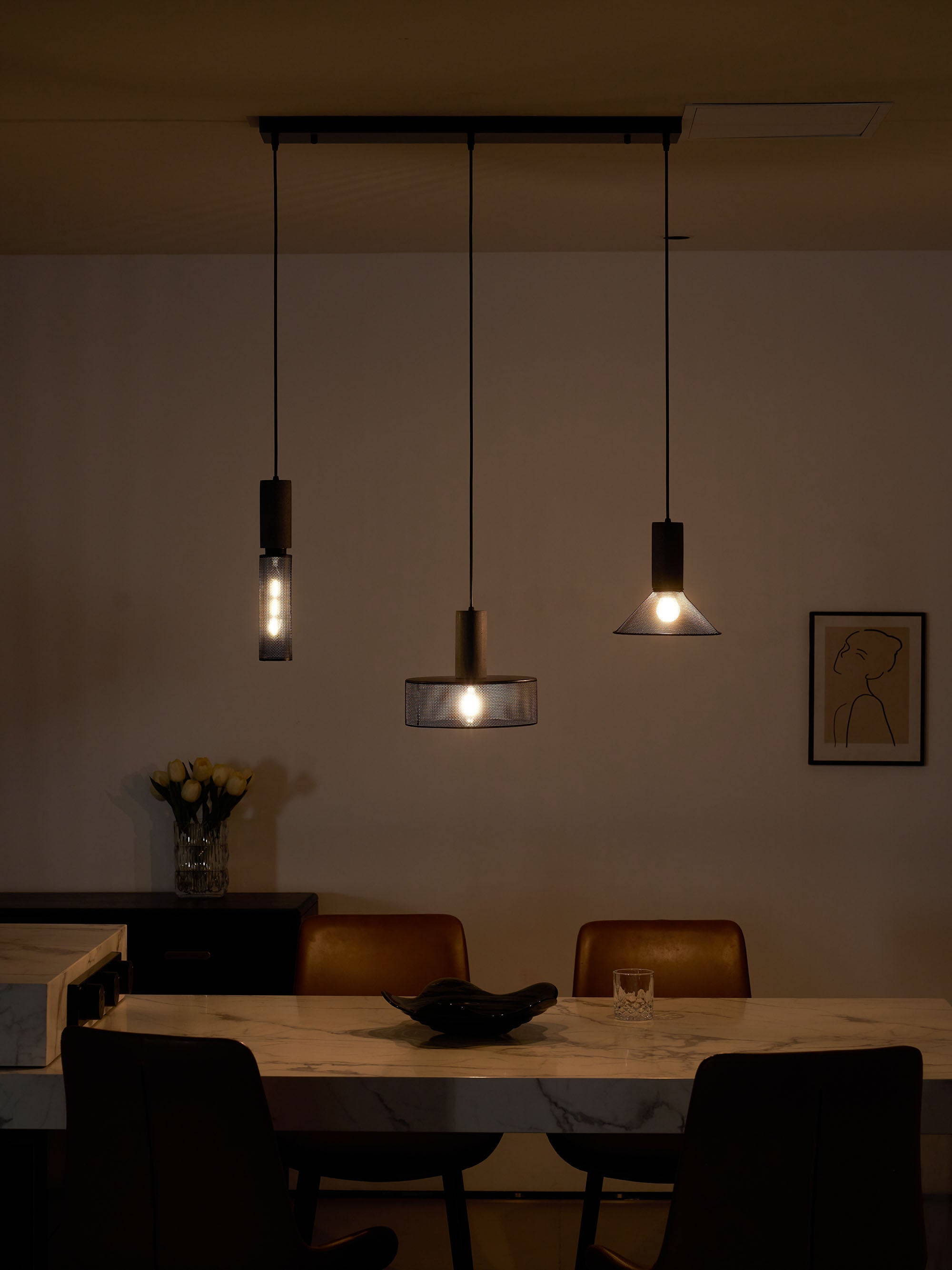Lampa wisząca tubowa Wenanik