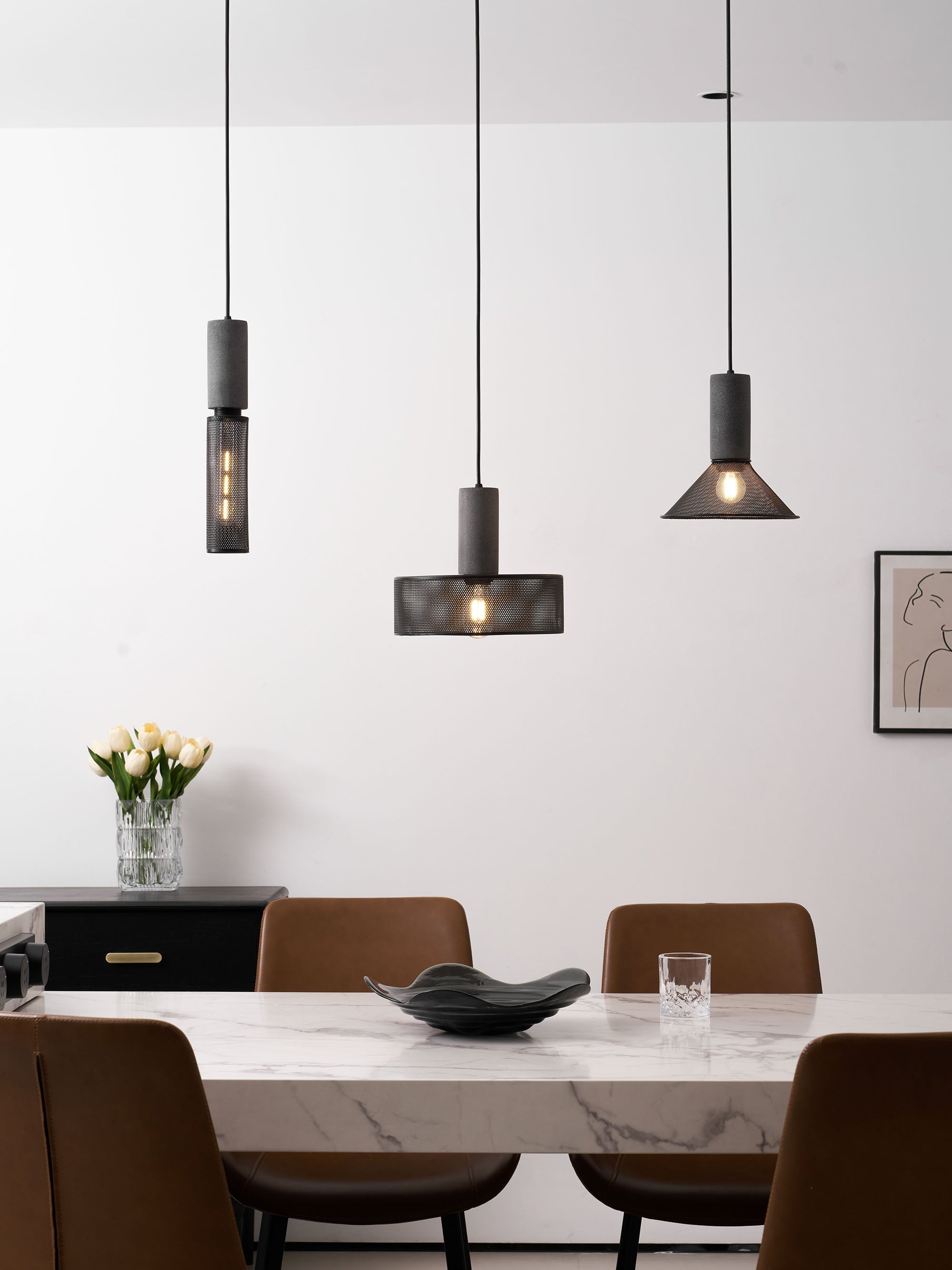 Lampa wisząca tubowa Wenanik