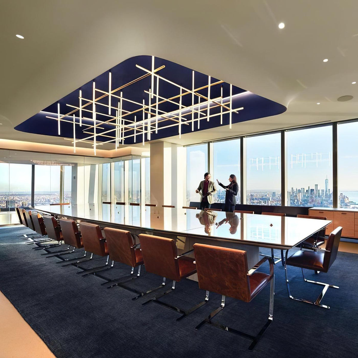 Gridline Linear Chandelier – detail 26