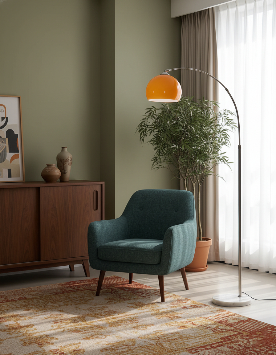 Lampa podłogowa łukowa Polma
