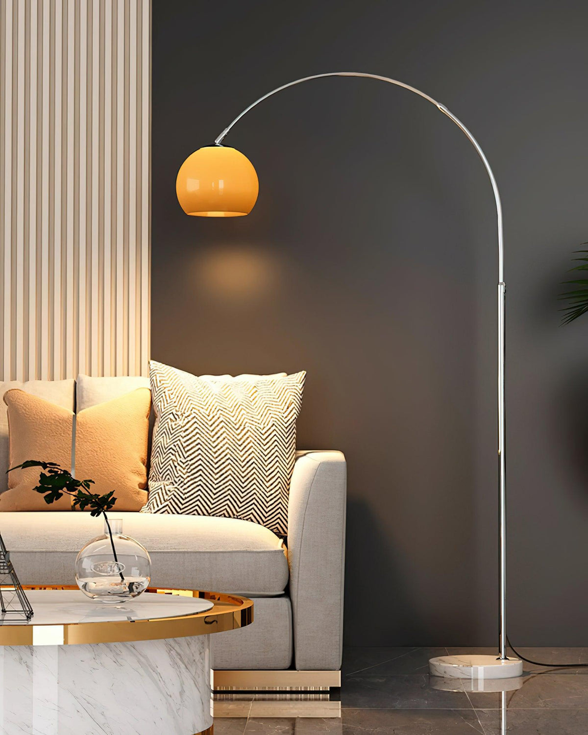 Lampa podłogowa łukowa Polma