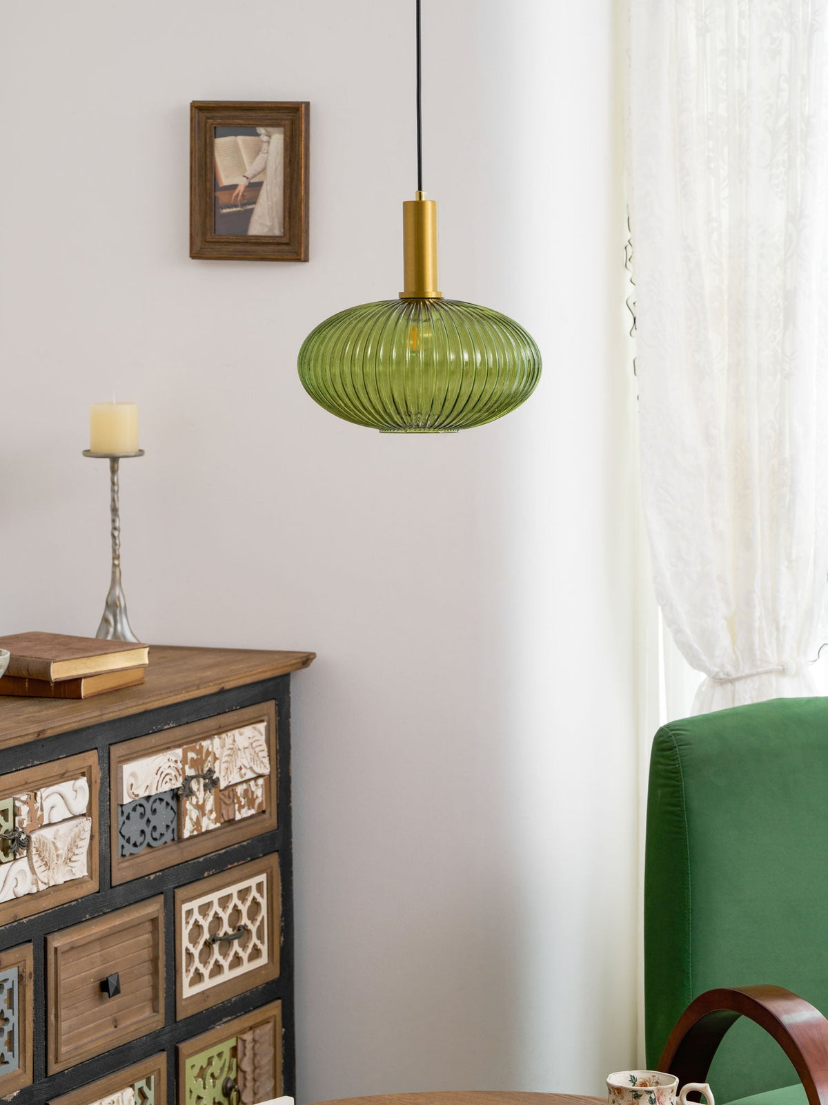 Lampa wisząca ryflowana Wikvanor