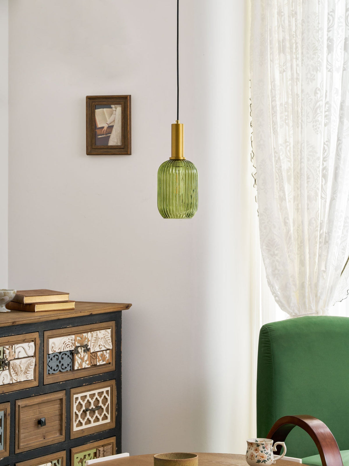 Lampa wisząca ryflowana Wikvanor