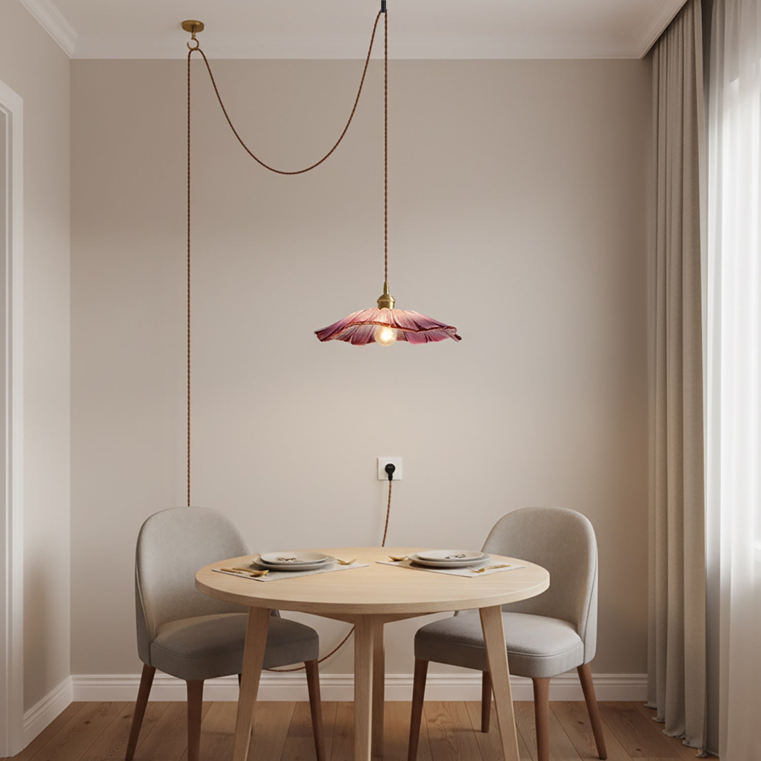 Lampa wisząca kwiatowa Noru