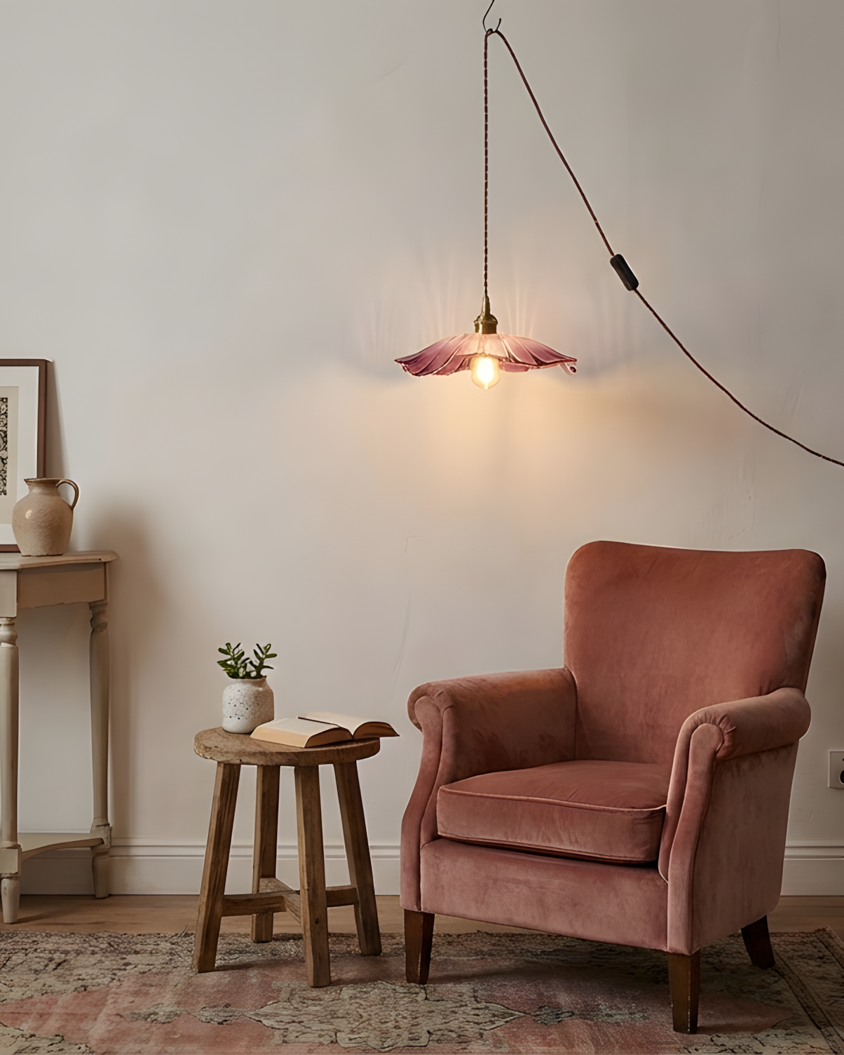 Lampa wisząca kwiatowa Noru