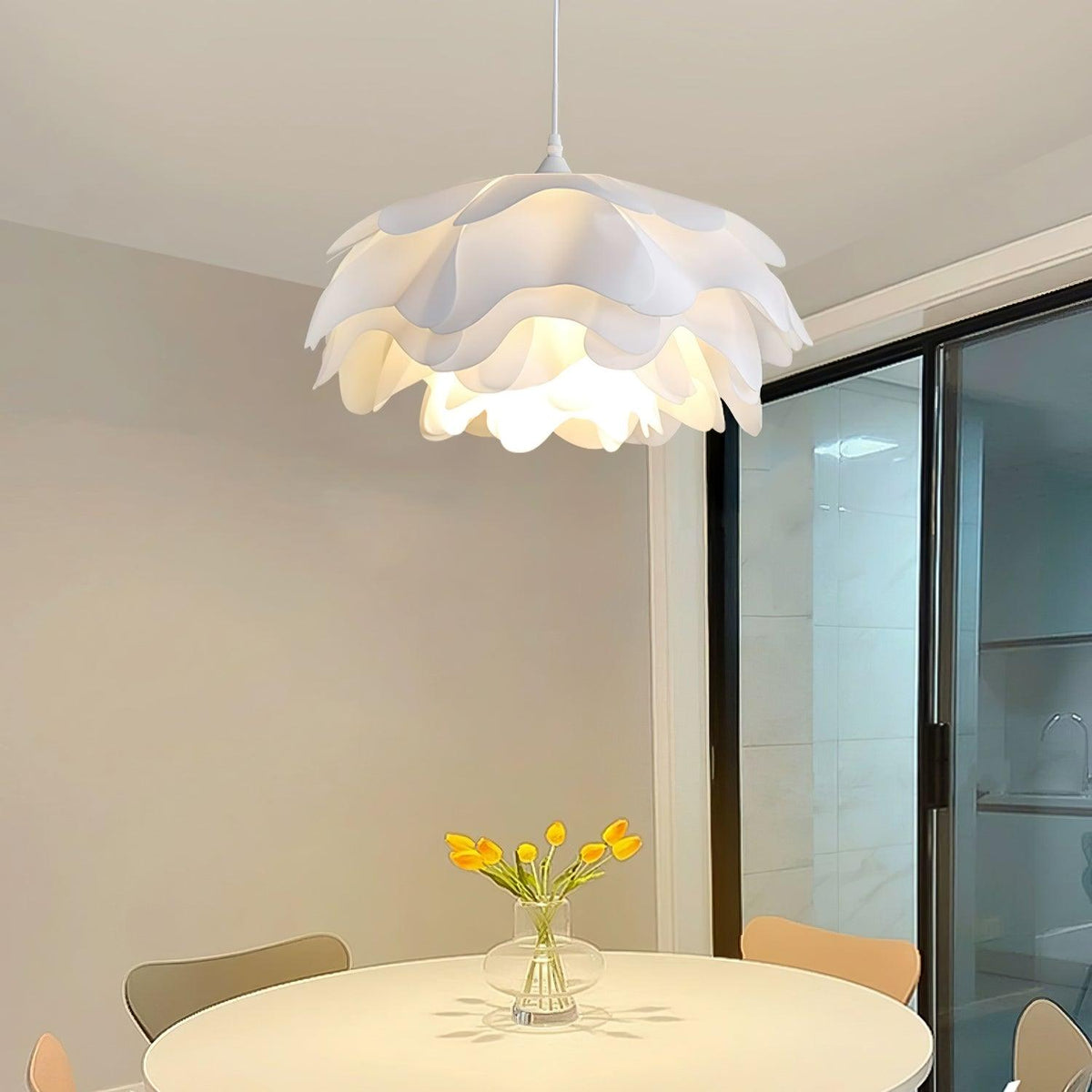 Flower Shaped White Pendant Lamp – detail 17
