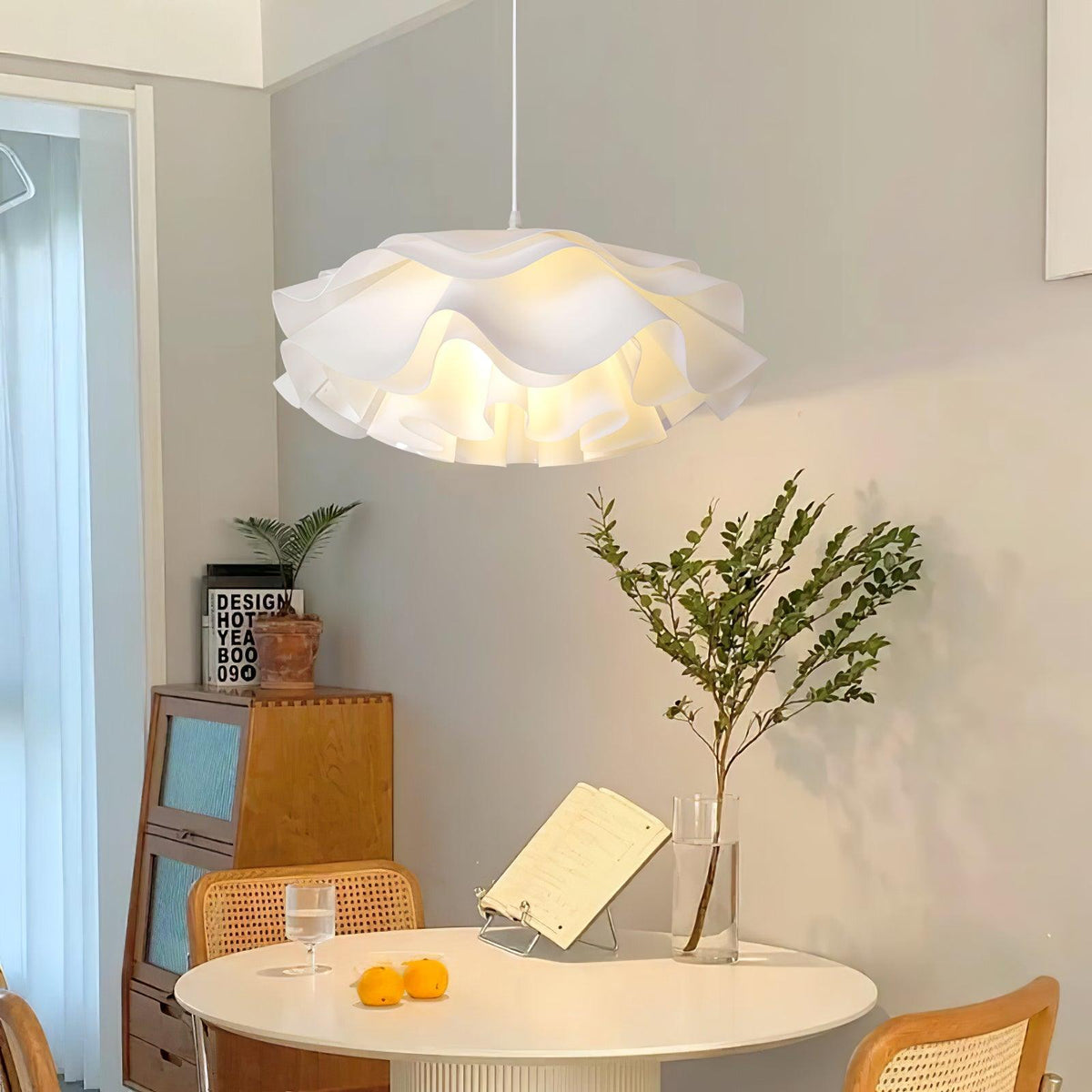 Flower Shaped White Pendant Lamp – detail 19