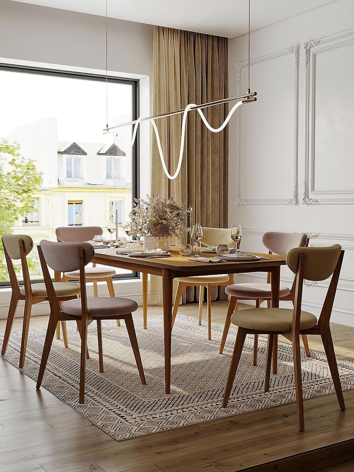 Flexible Linear Curve Chandelier – detail 29