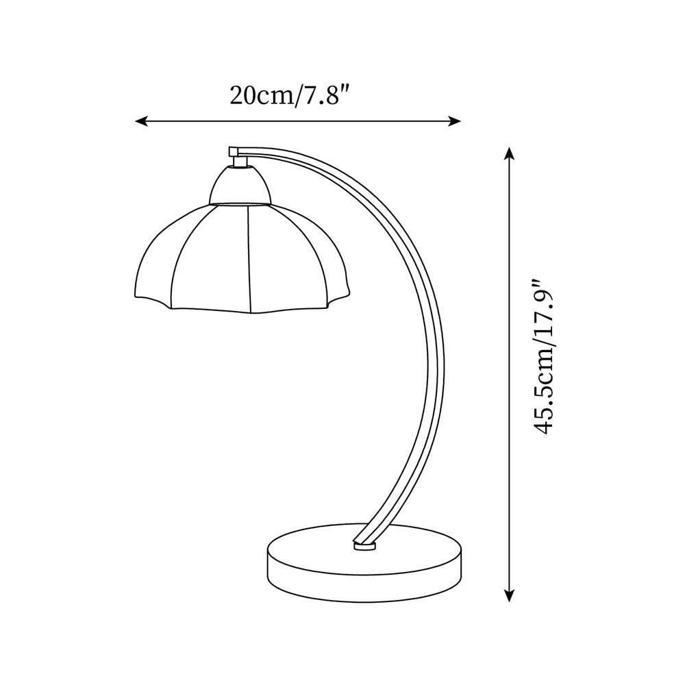 Lampa stołowa vintage Vikoren