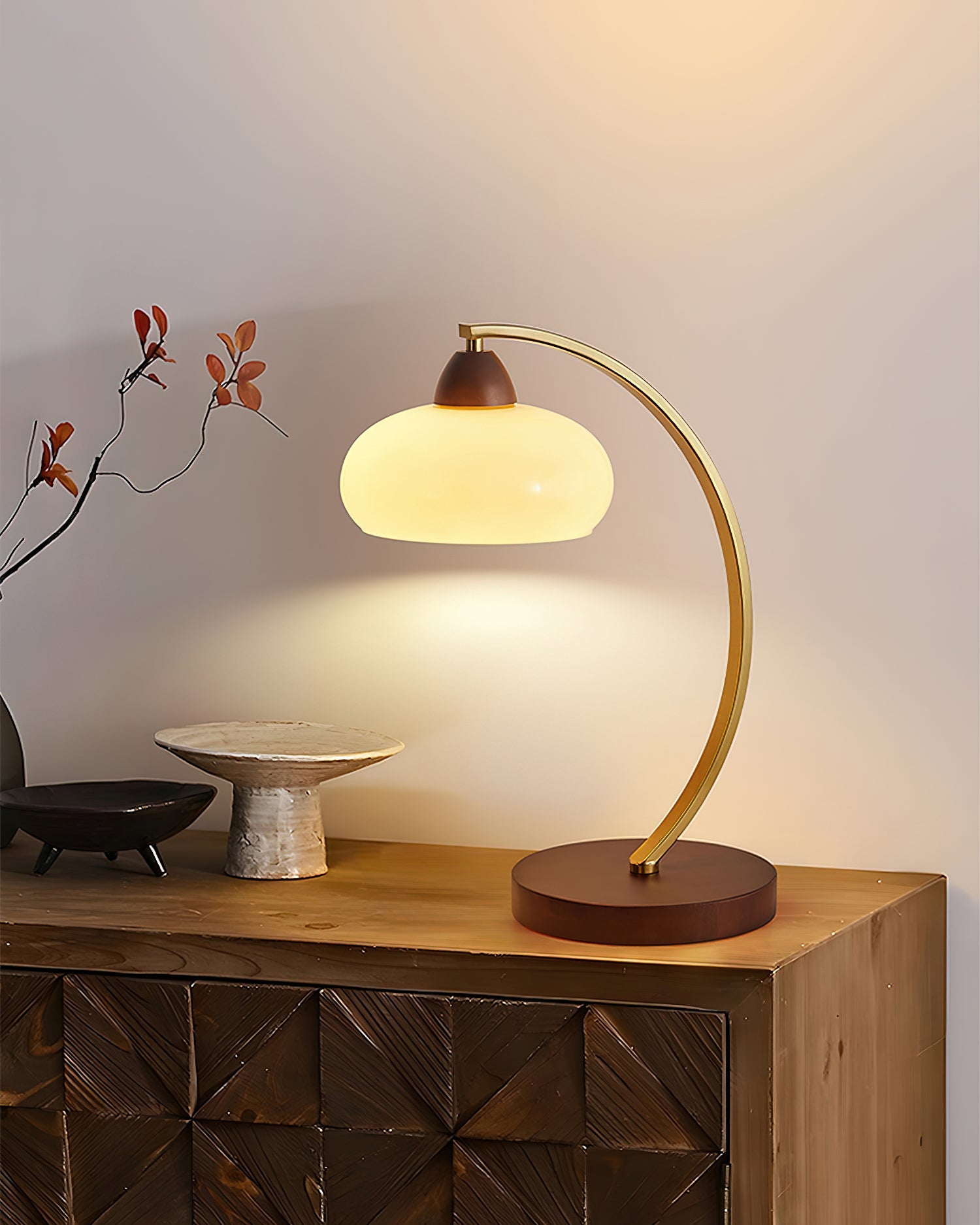 Lampa stołowa vintage Vikoren