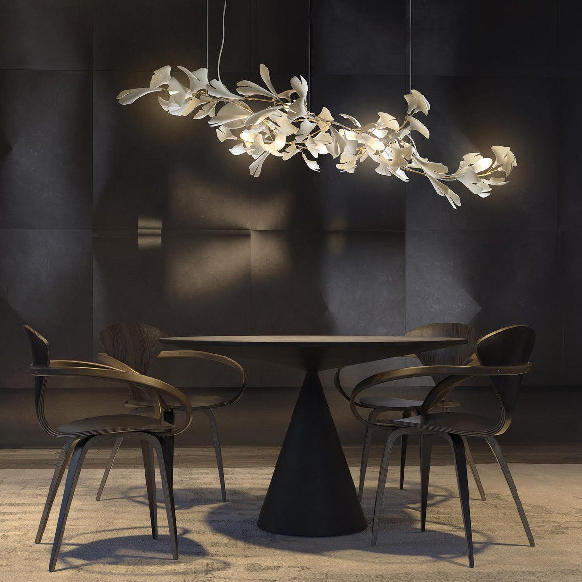 Gingko Bloom Chandelier – detail 2