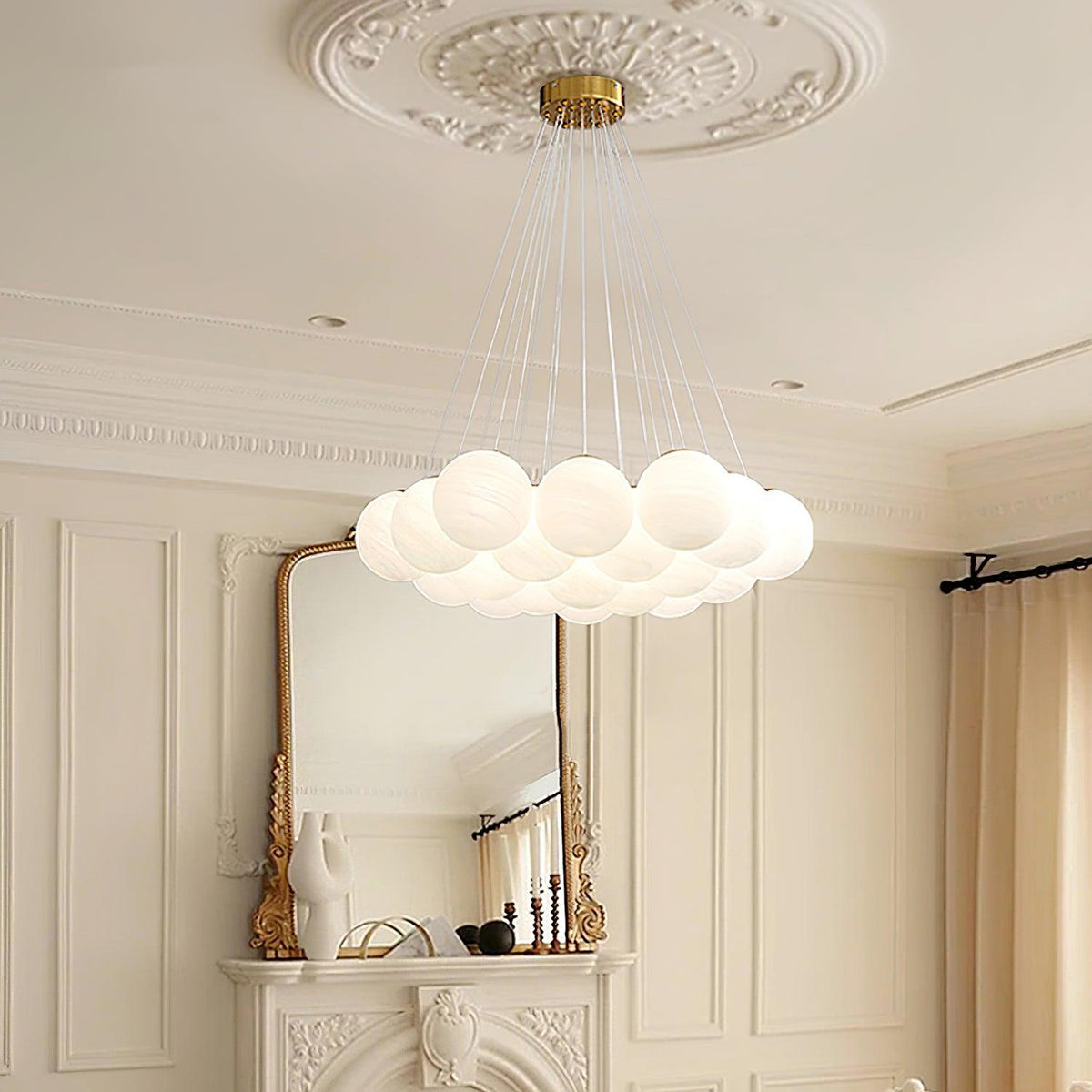 Glass Cluster Chandelier – detail 2