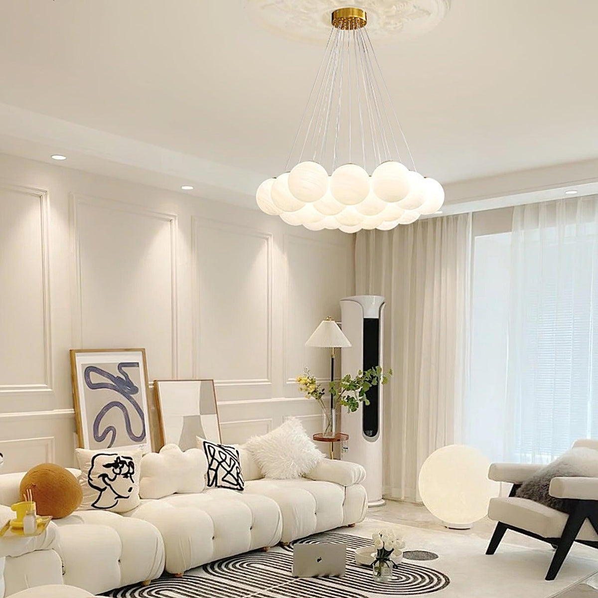 Glass Cluster Chandelier – detail 4