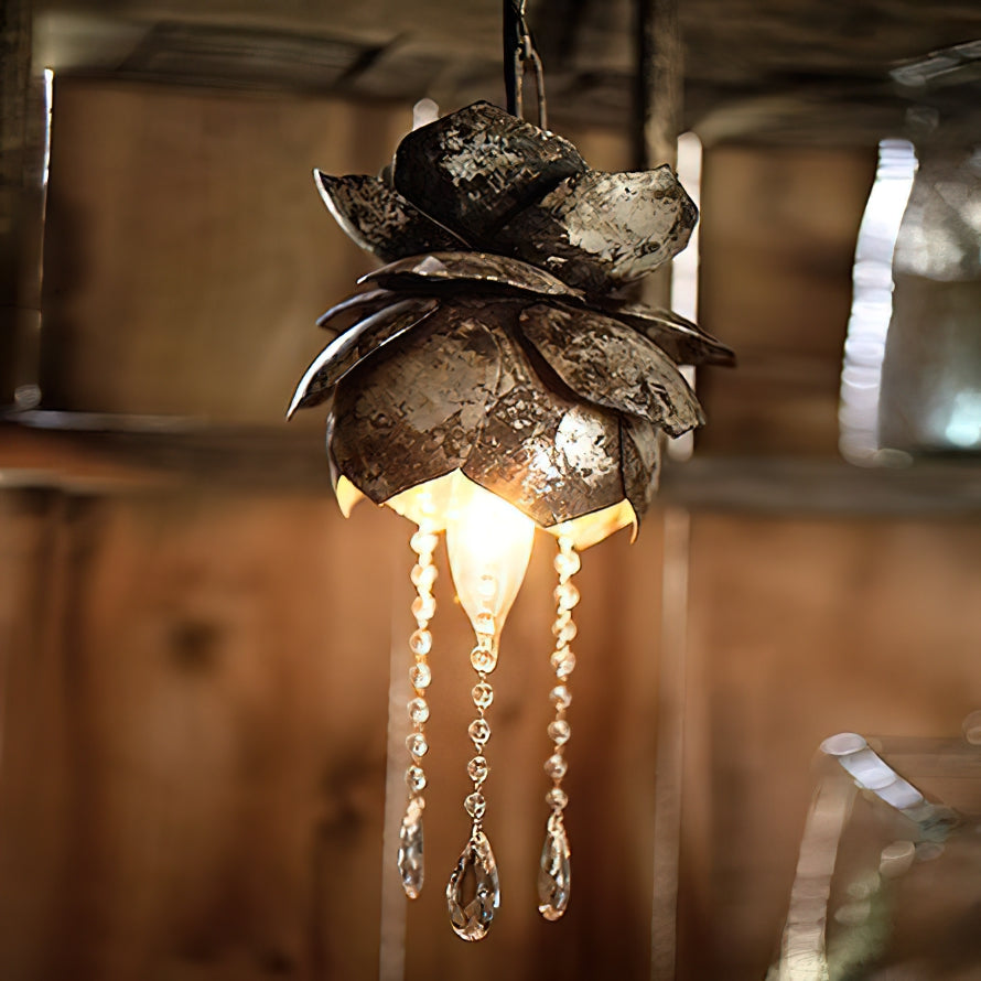 Lampa wisząca kwiatowa Lesskaon