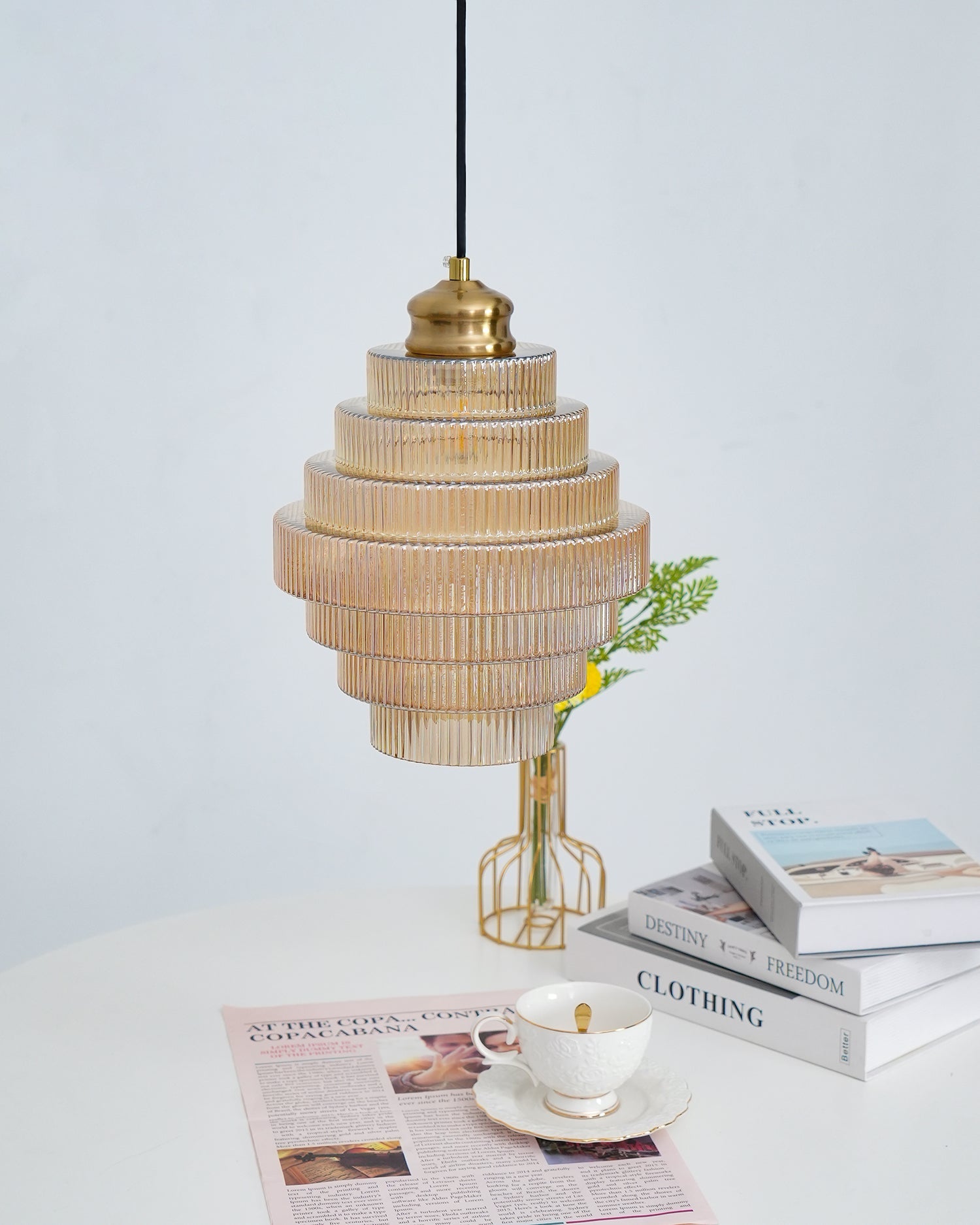 Lampa wisząca ryflowana Viken