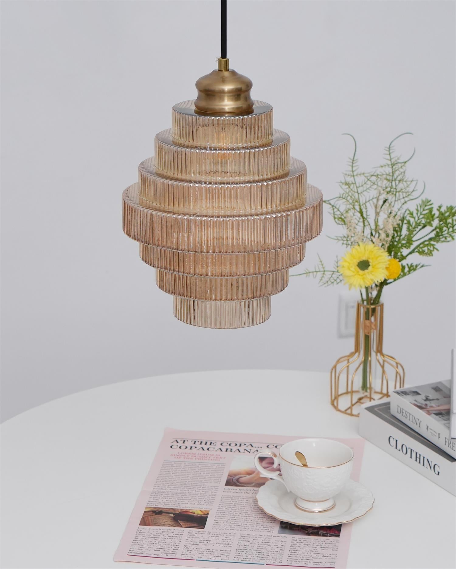 Lampa wisząca ryflowana Viken