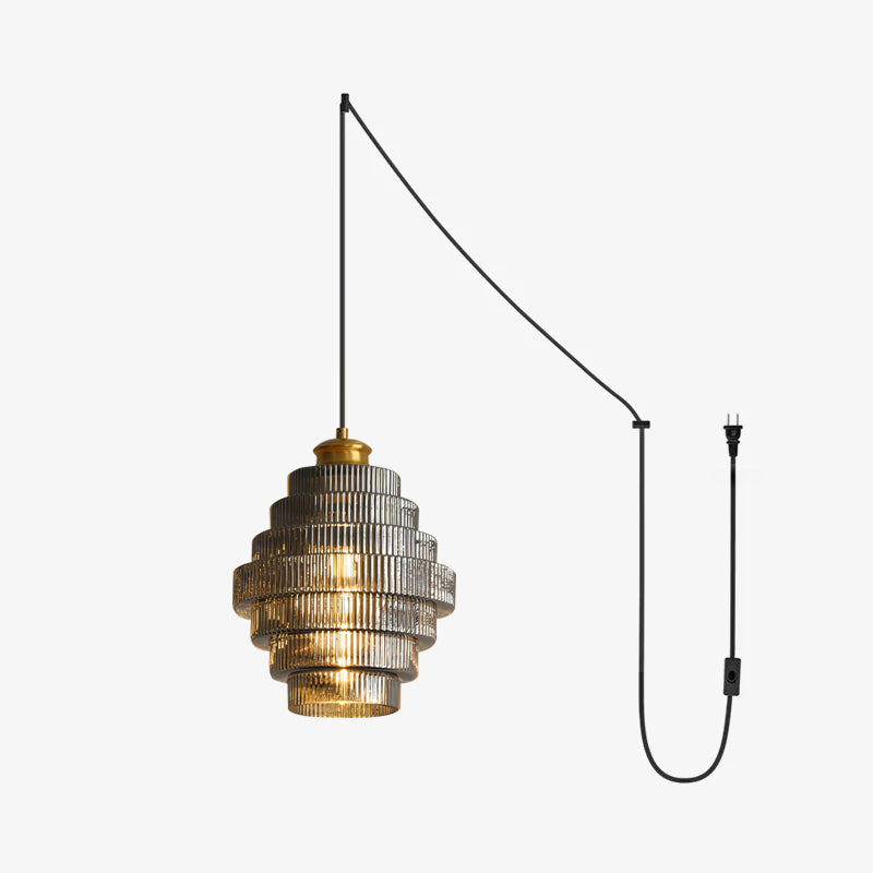 Lampa wisząca ryflowana Velva