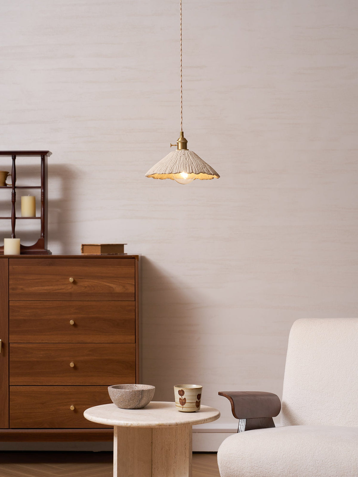 Microcement Pendant Lamp - Vakkerlight
