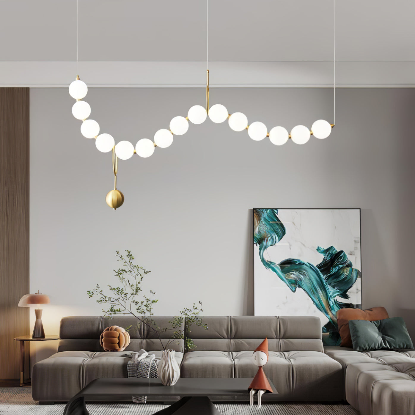 Lampa wisząca kulista Stanaldan