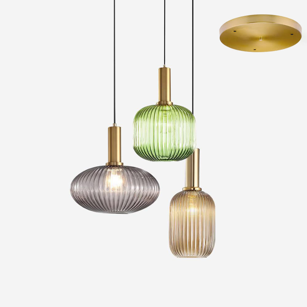 Lampa wisząca ryflowana Elma