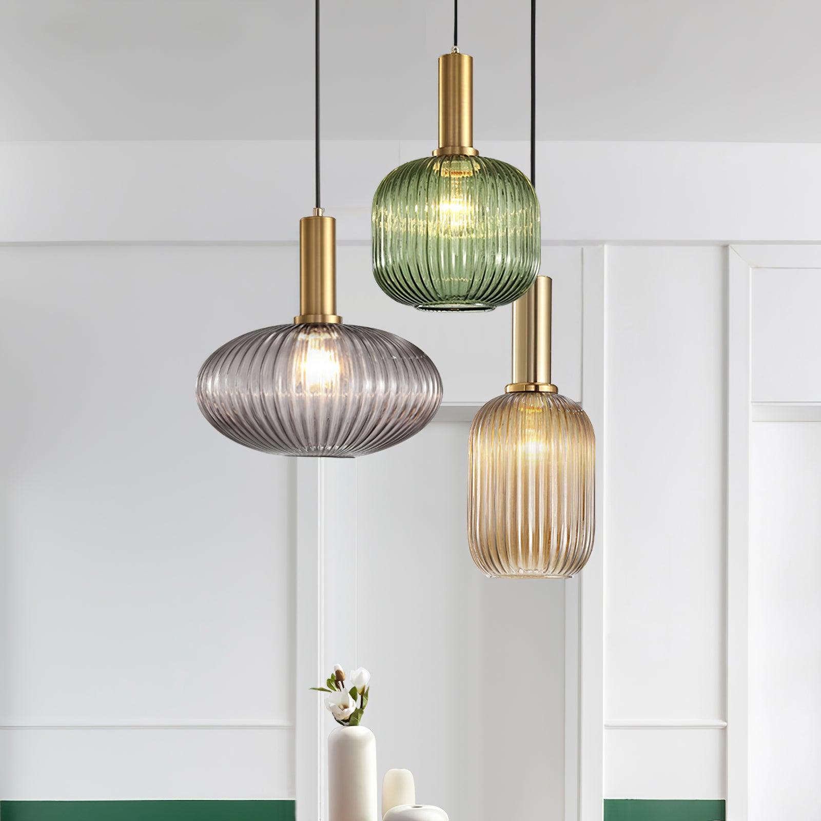 Lampa wisząca ryflowana Elma