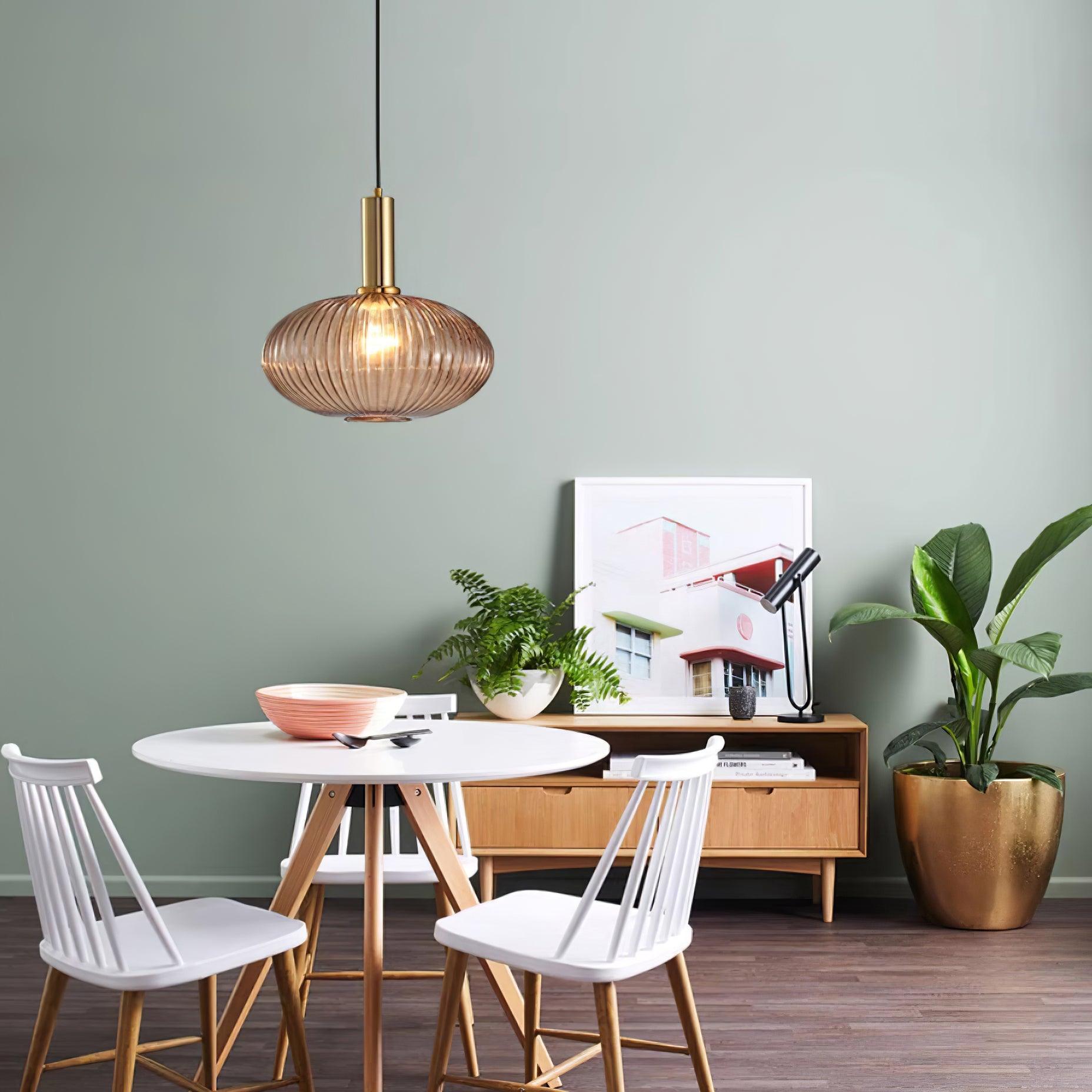 Lampa wisząca ryflowana Elma