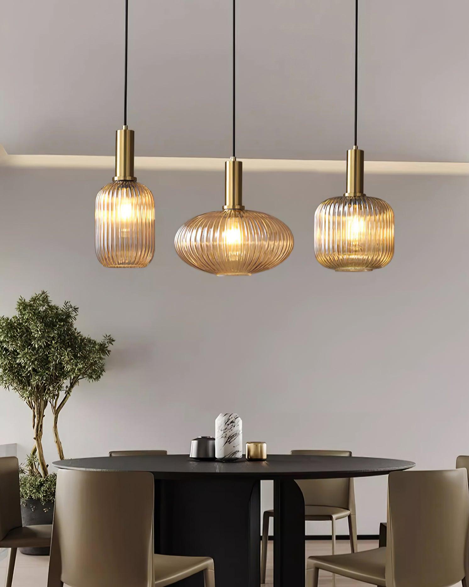 Lampa wisząca ryflowana Elma
