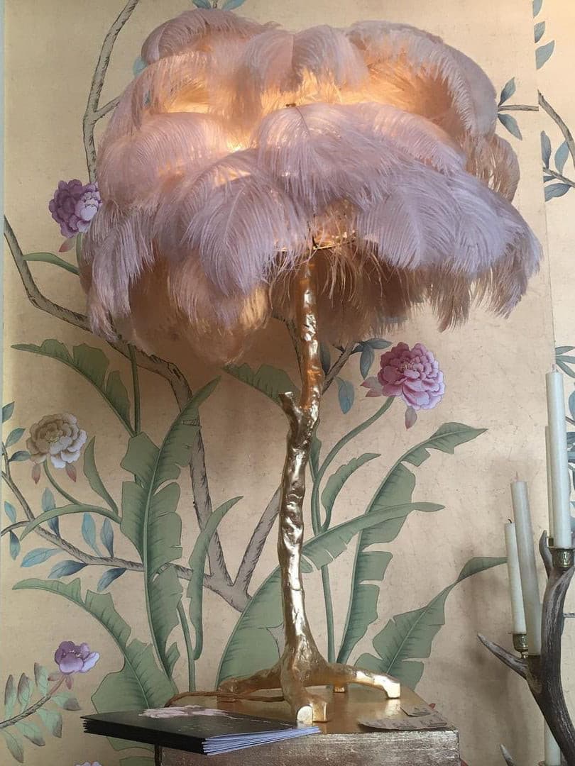 Ostrich Feather Table Lamp – detail 34