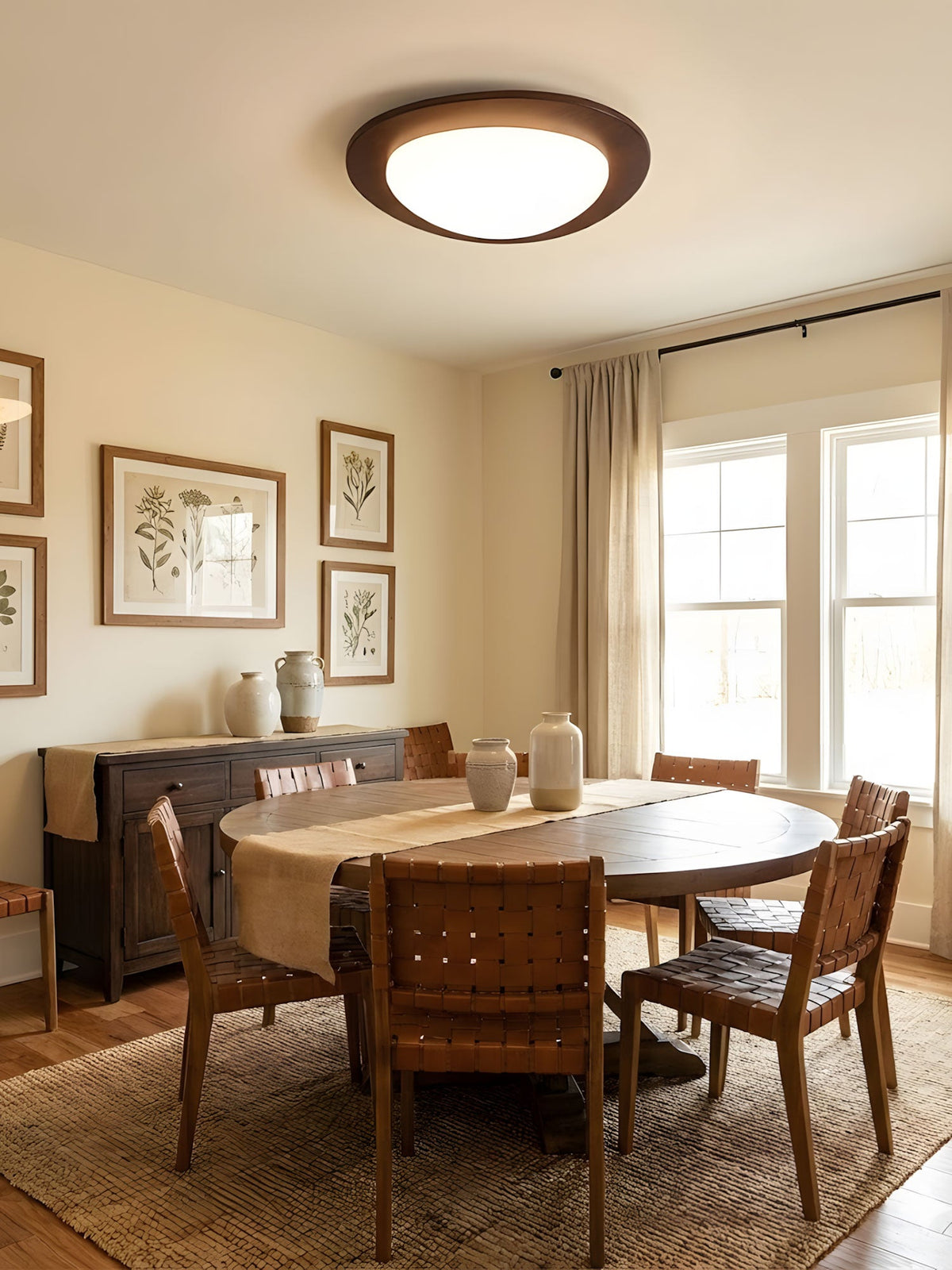 Pebble Wooden Ceiling Light – detail 8