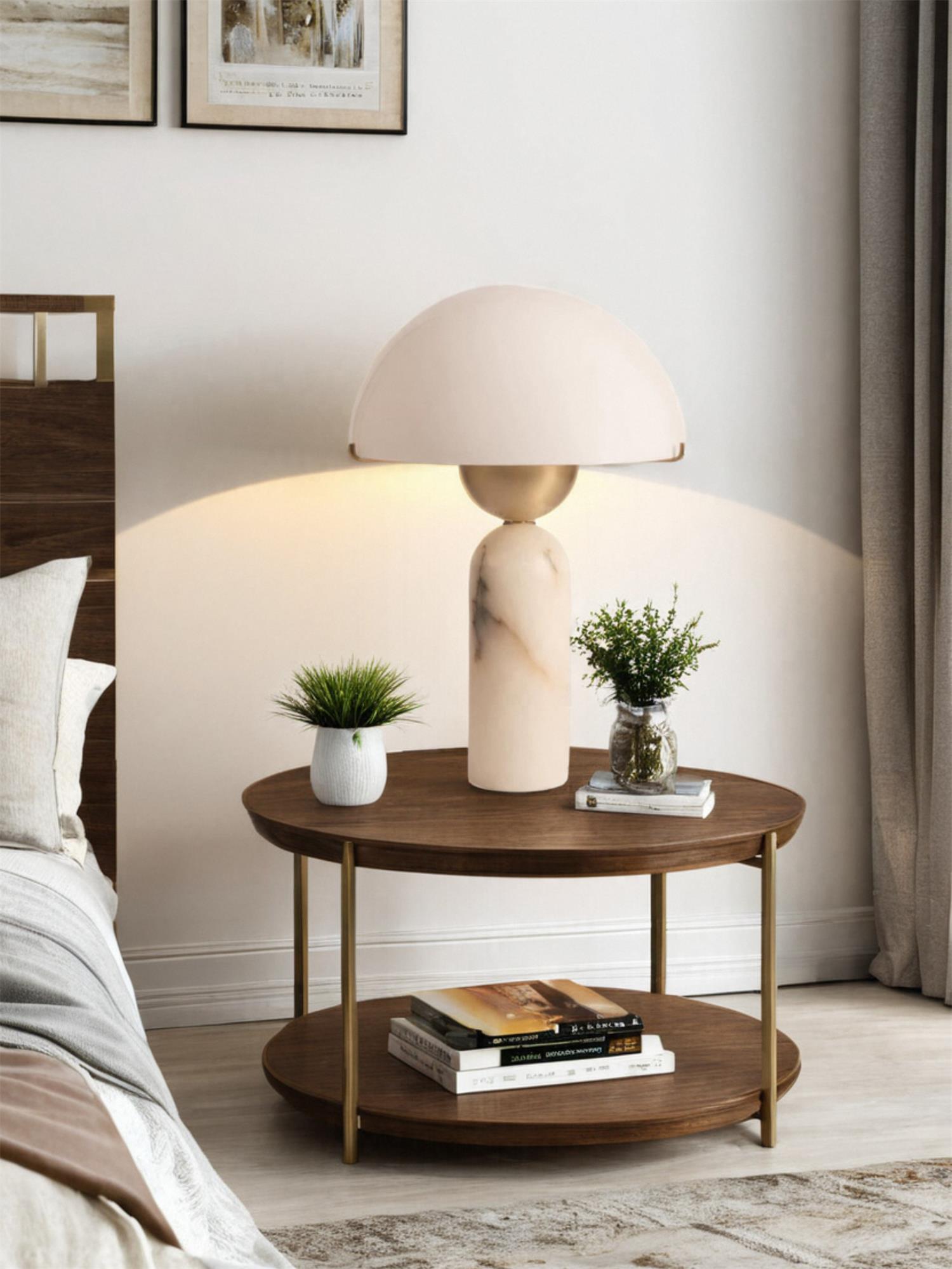 Lampa stołowa kulista Wenev