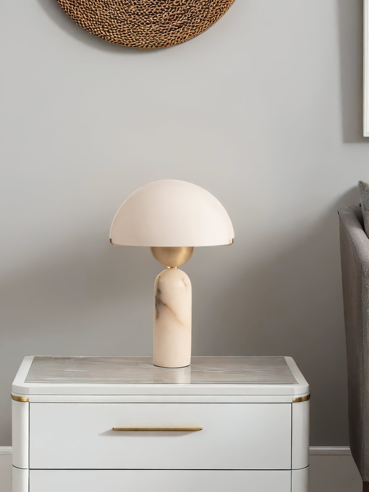 Lampa stołowa kulista Wenev