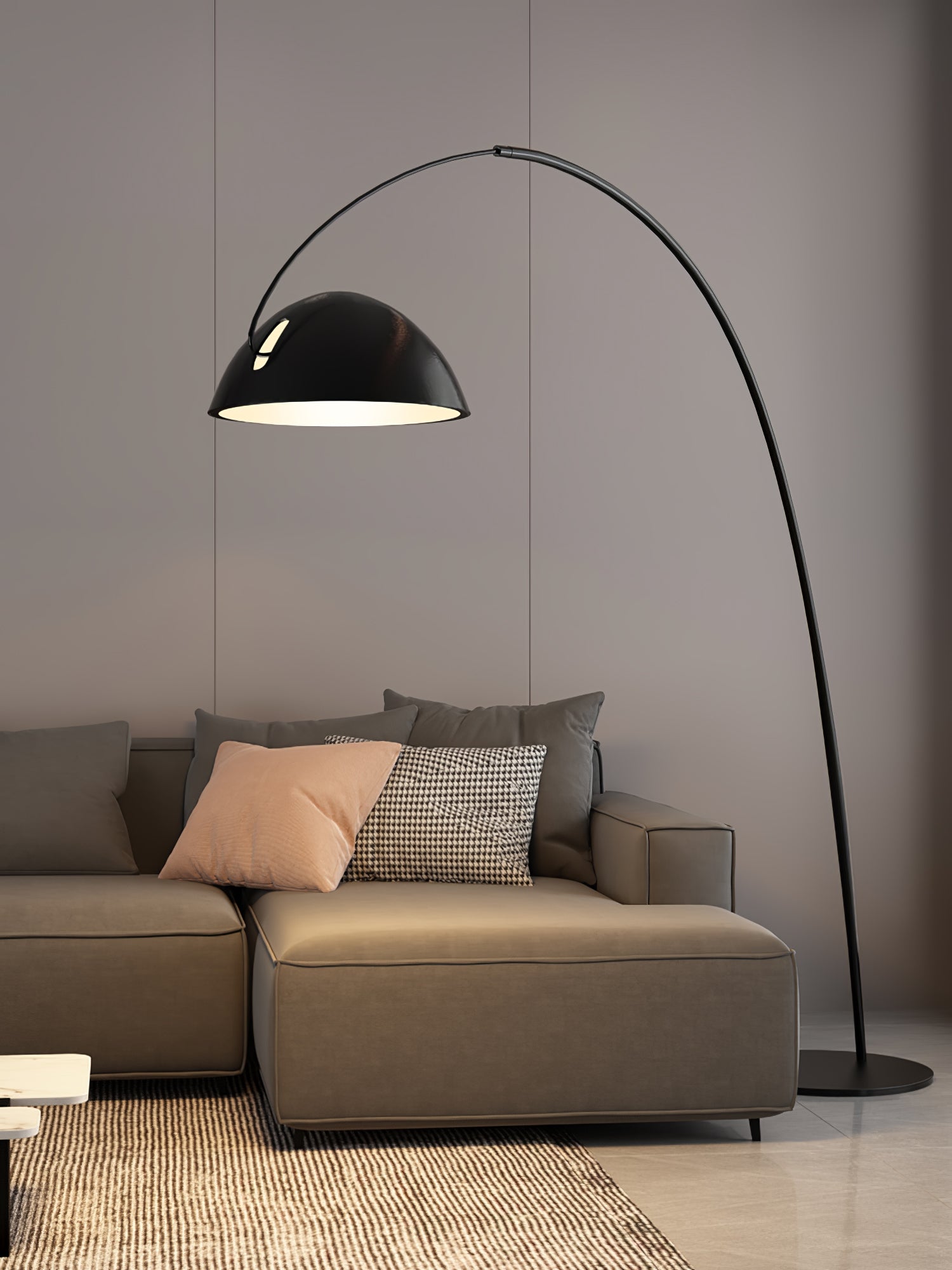 Lampa podłogowa łukowa Stanak