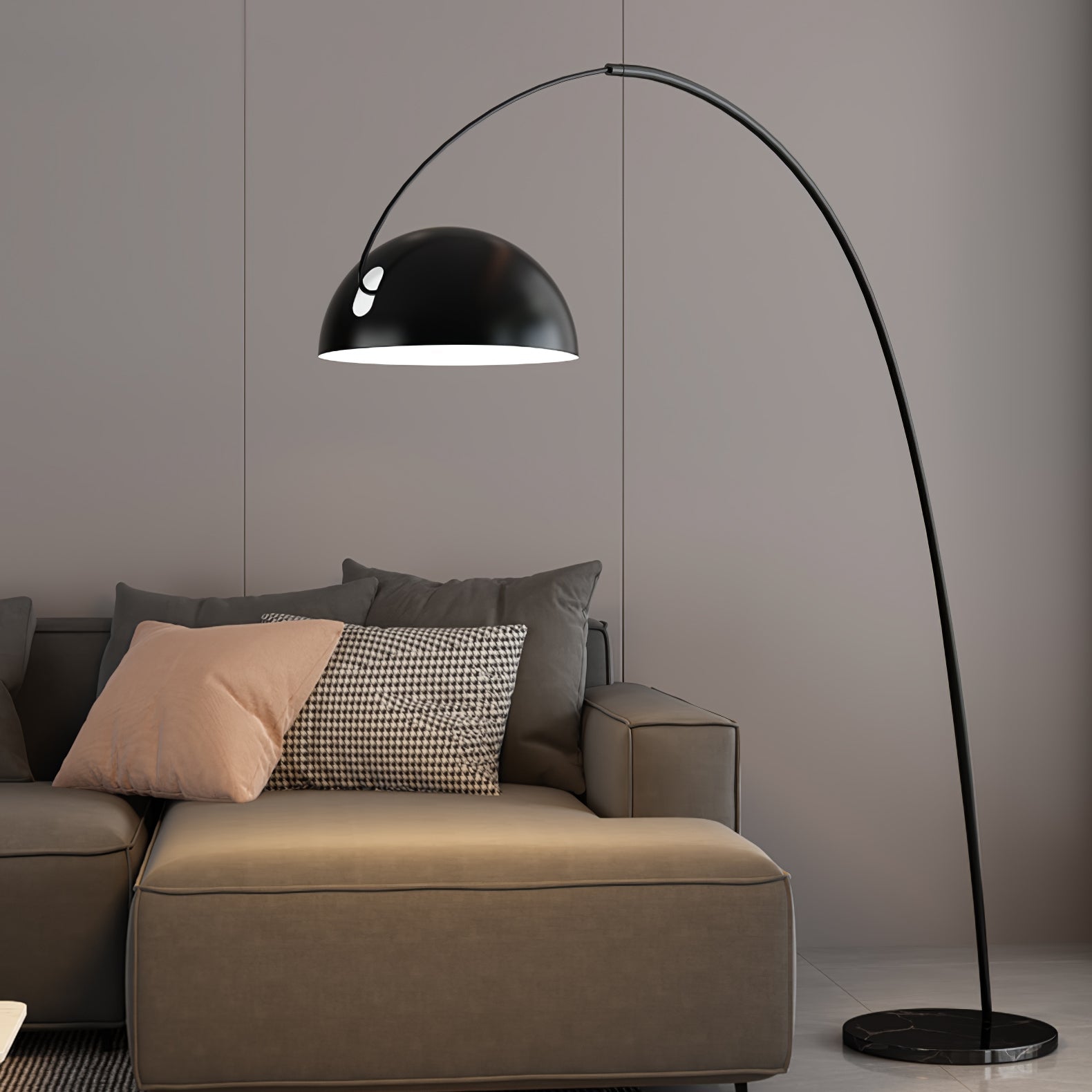 Lampa podłogowa łukowa Stanak