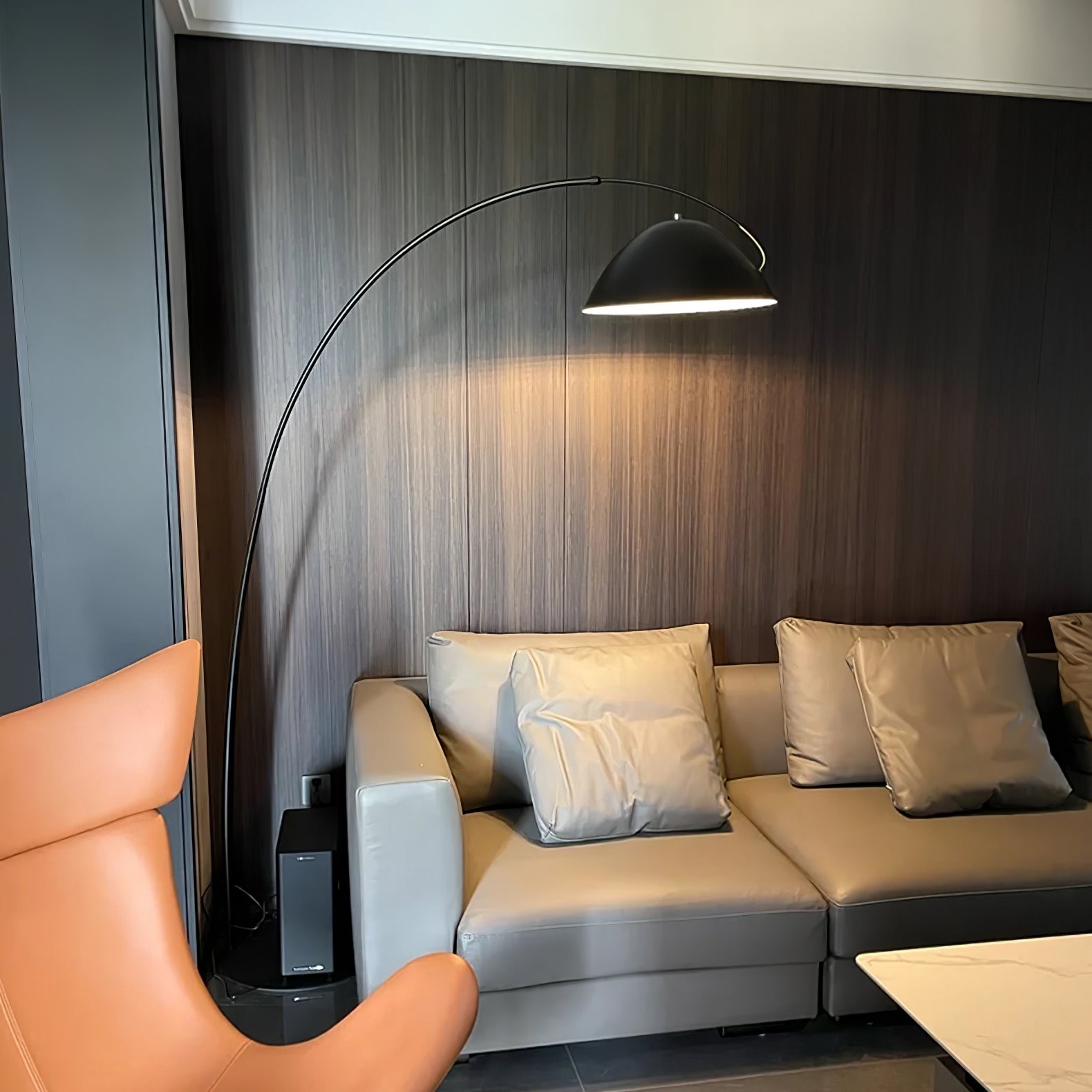 Lampa podłogowa łukowa Stanak