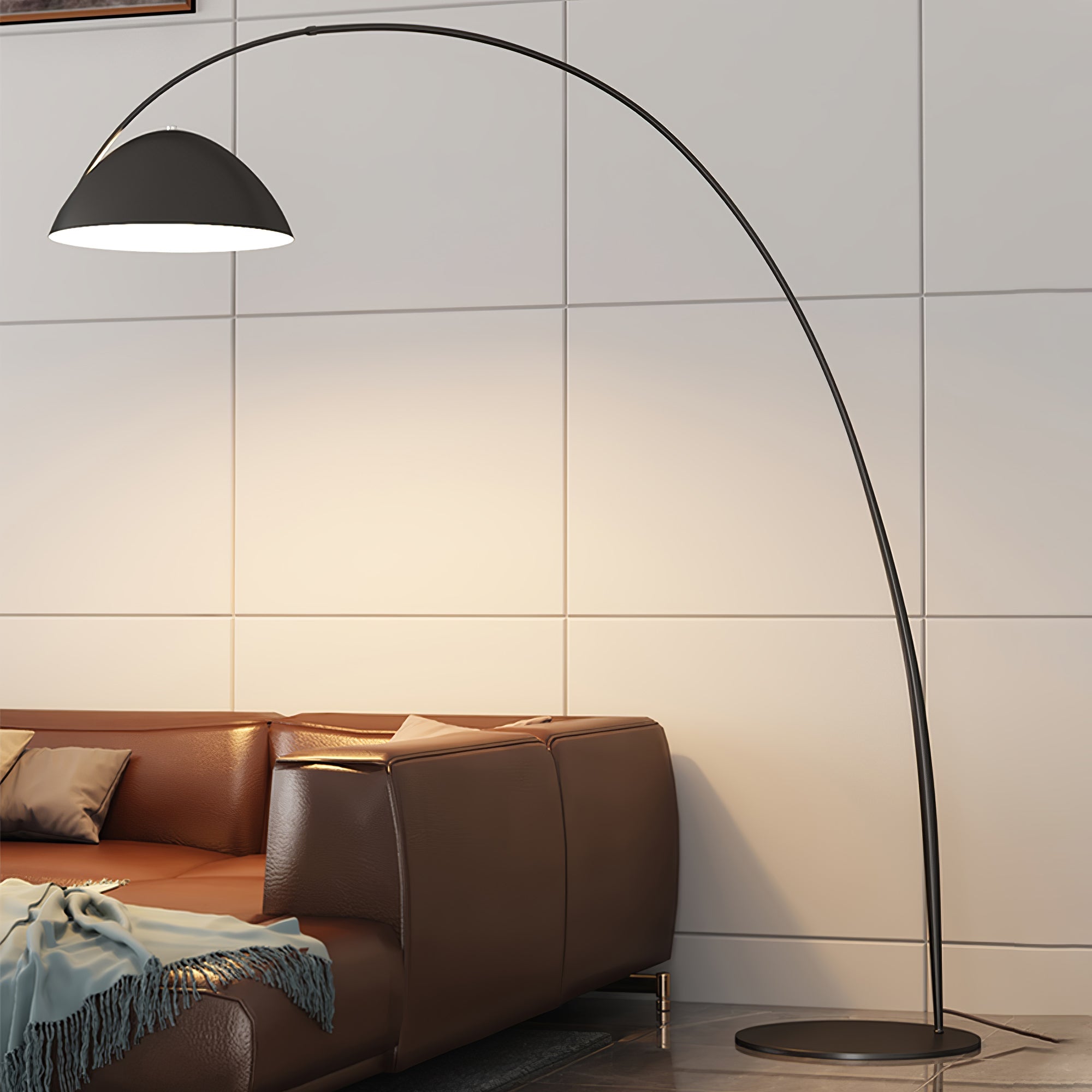 Lampa podłogowa łukowa Stanak
