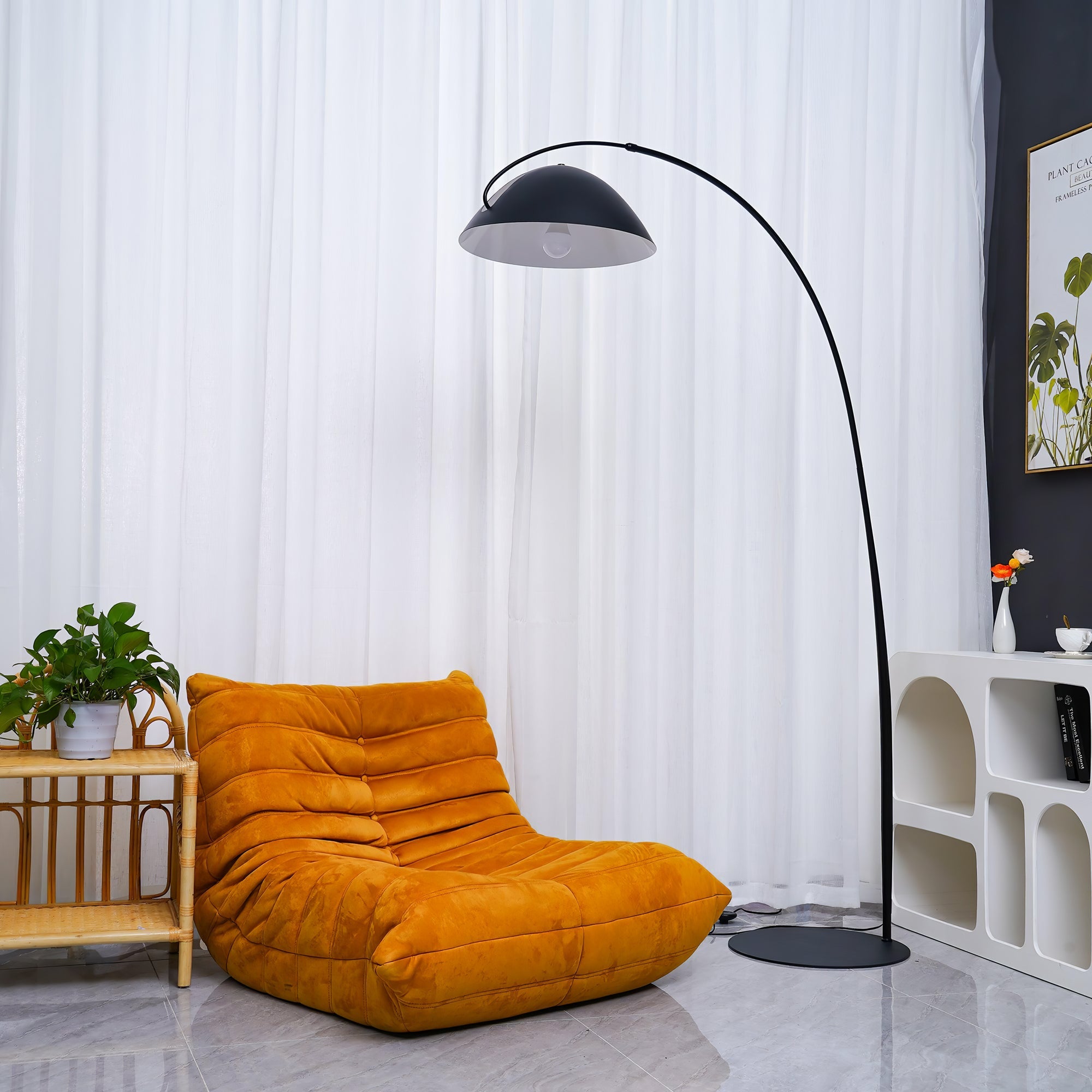 Lampa podłogowa łukowa Stanak