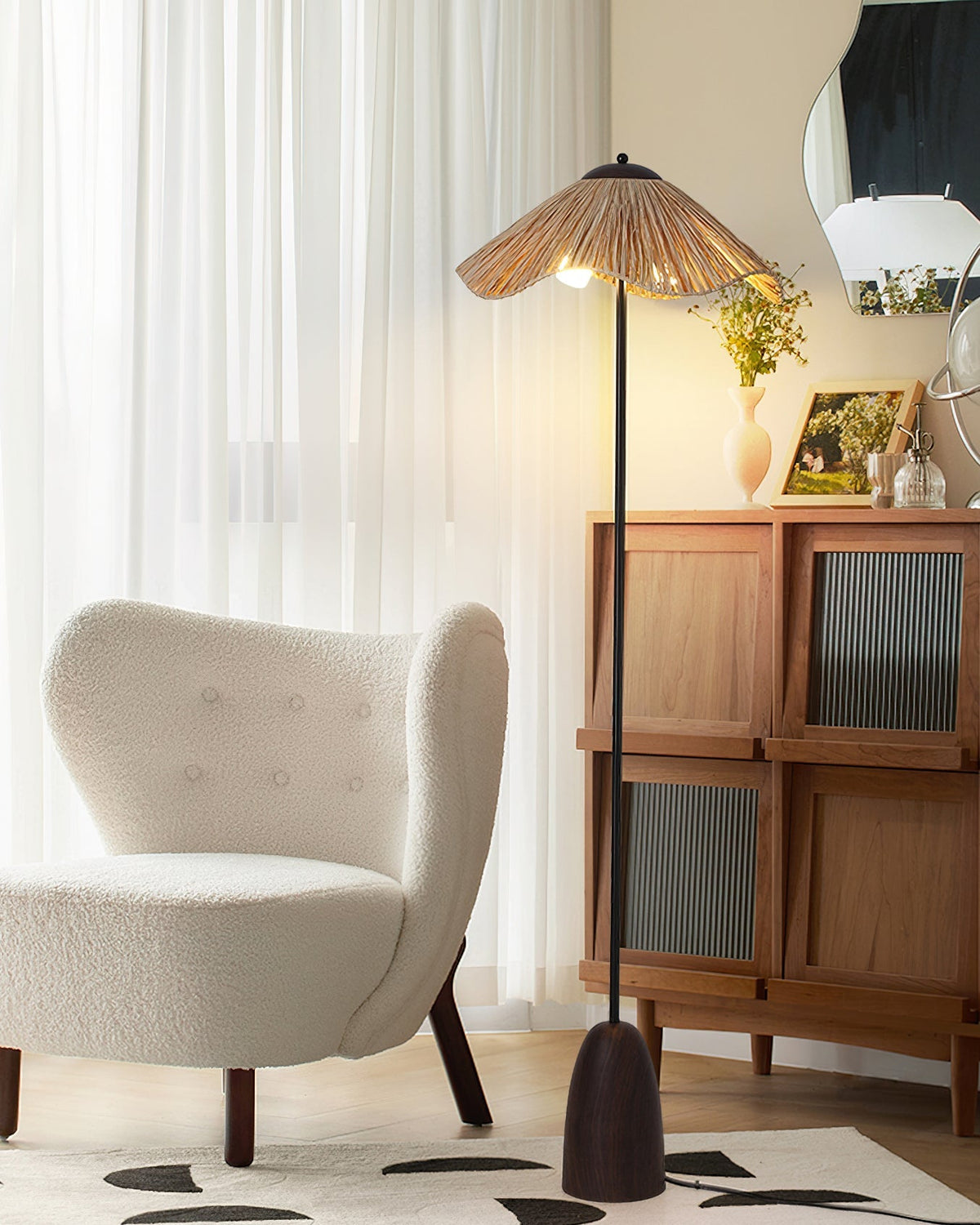 Lampa podłogowa retro Galrek