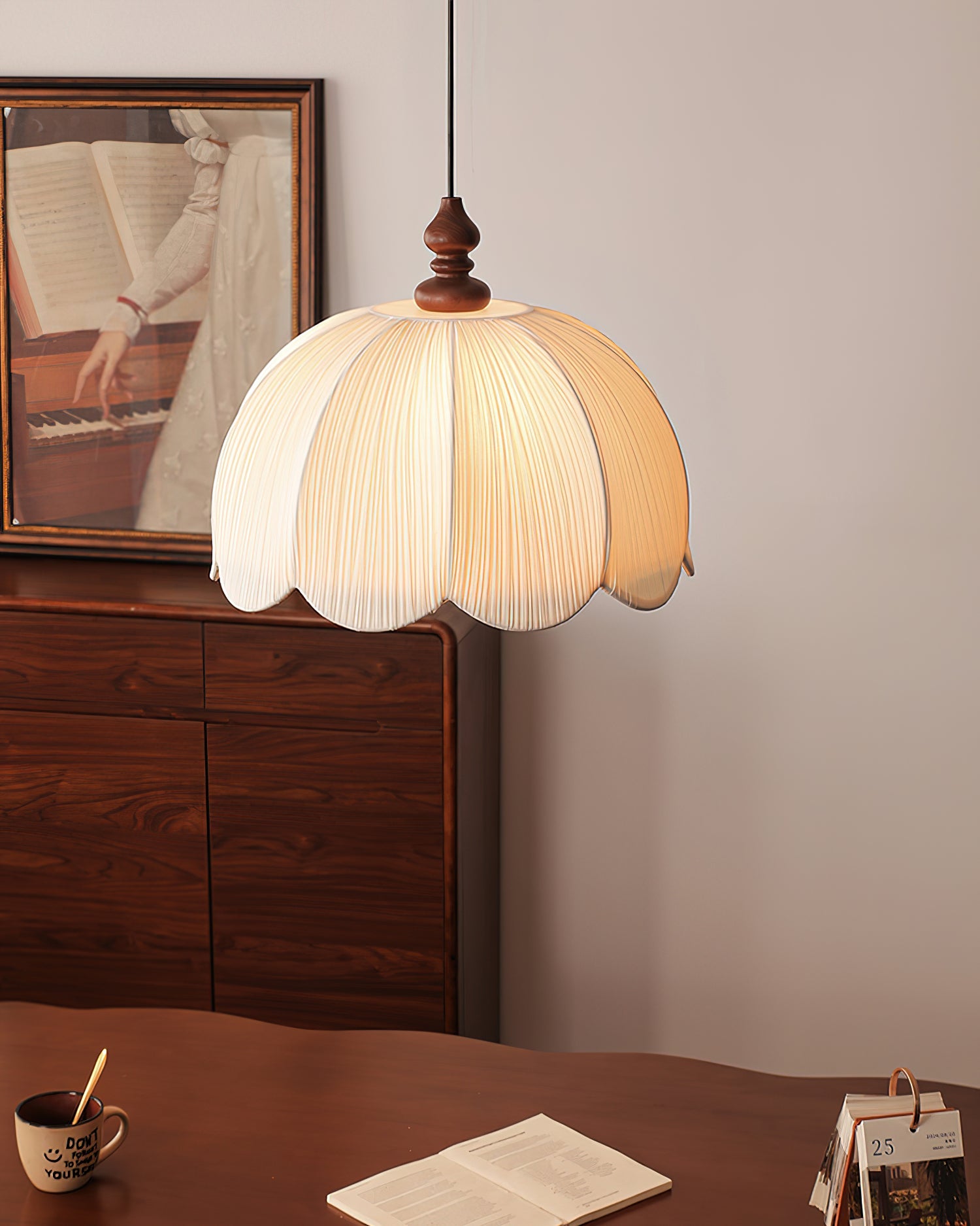 Lampa wisząca plisowana Alla