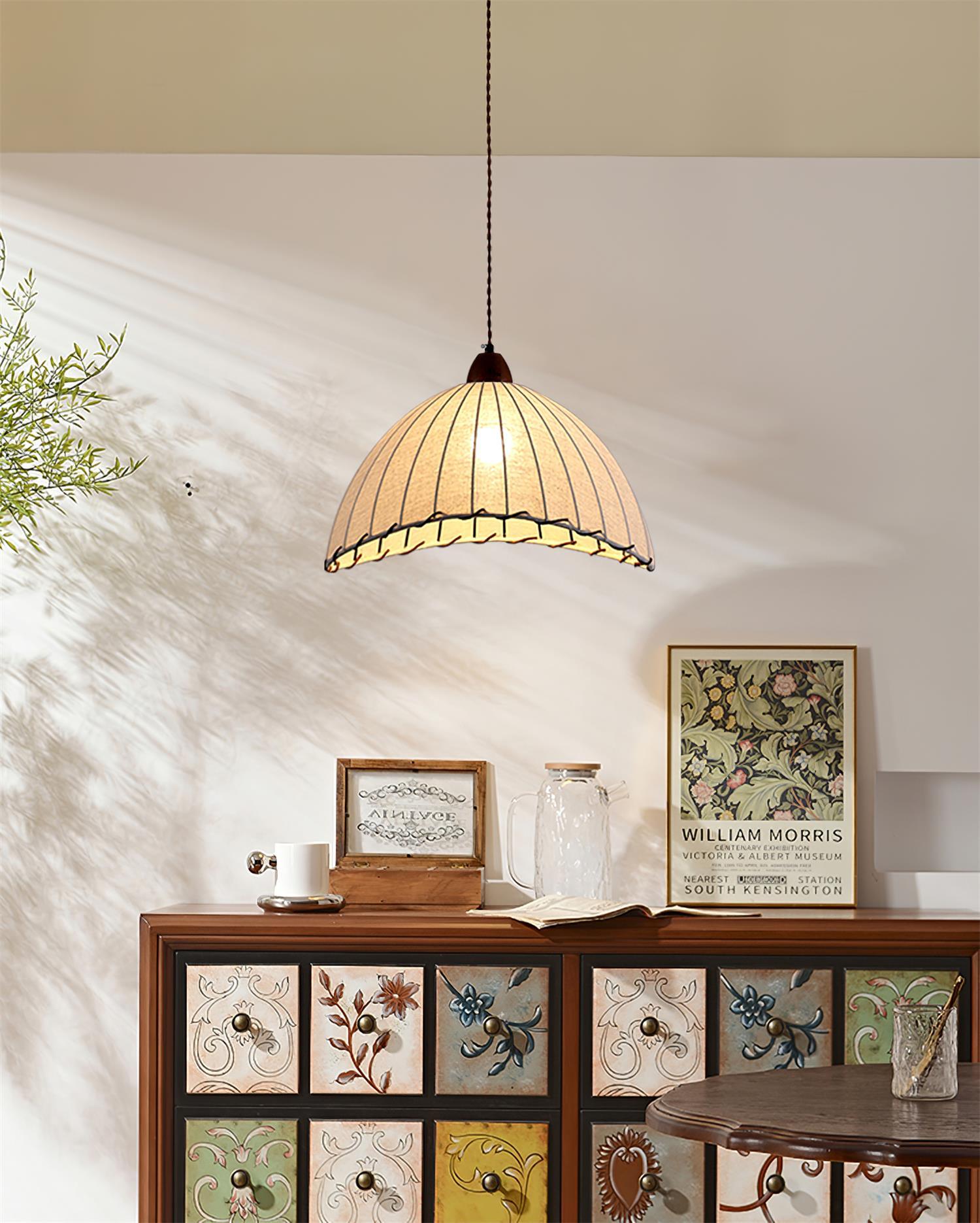 Lampa wisząca ryflowana Emno