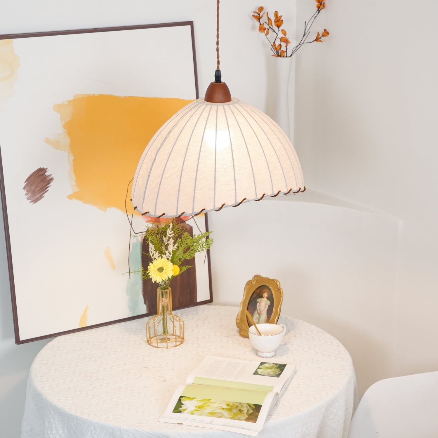 Lampa wisząca ryflowana Emno